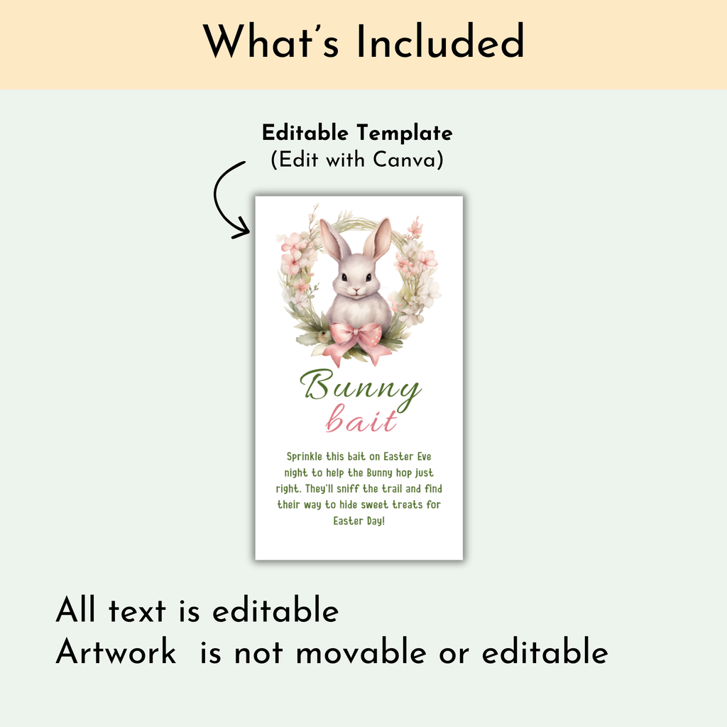 Bunny Bait Favor Tag