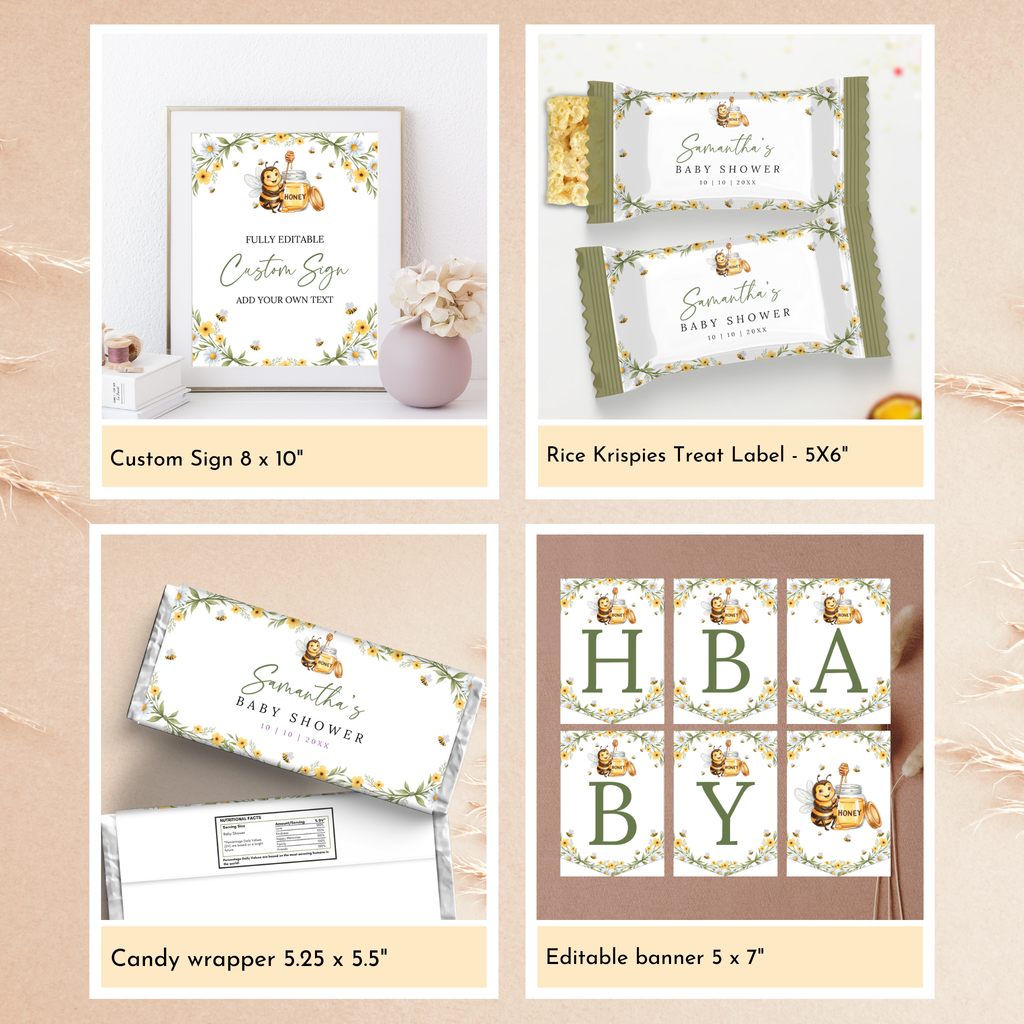 A Little Bee Baby Shower Bundle