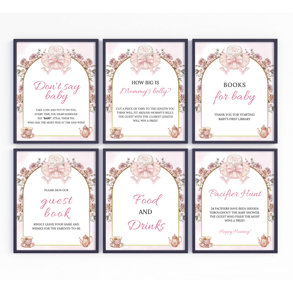 Time Party Table Sign Bundle