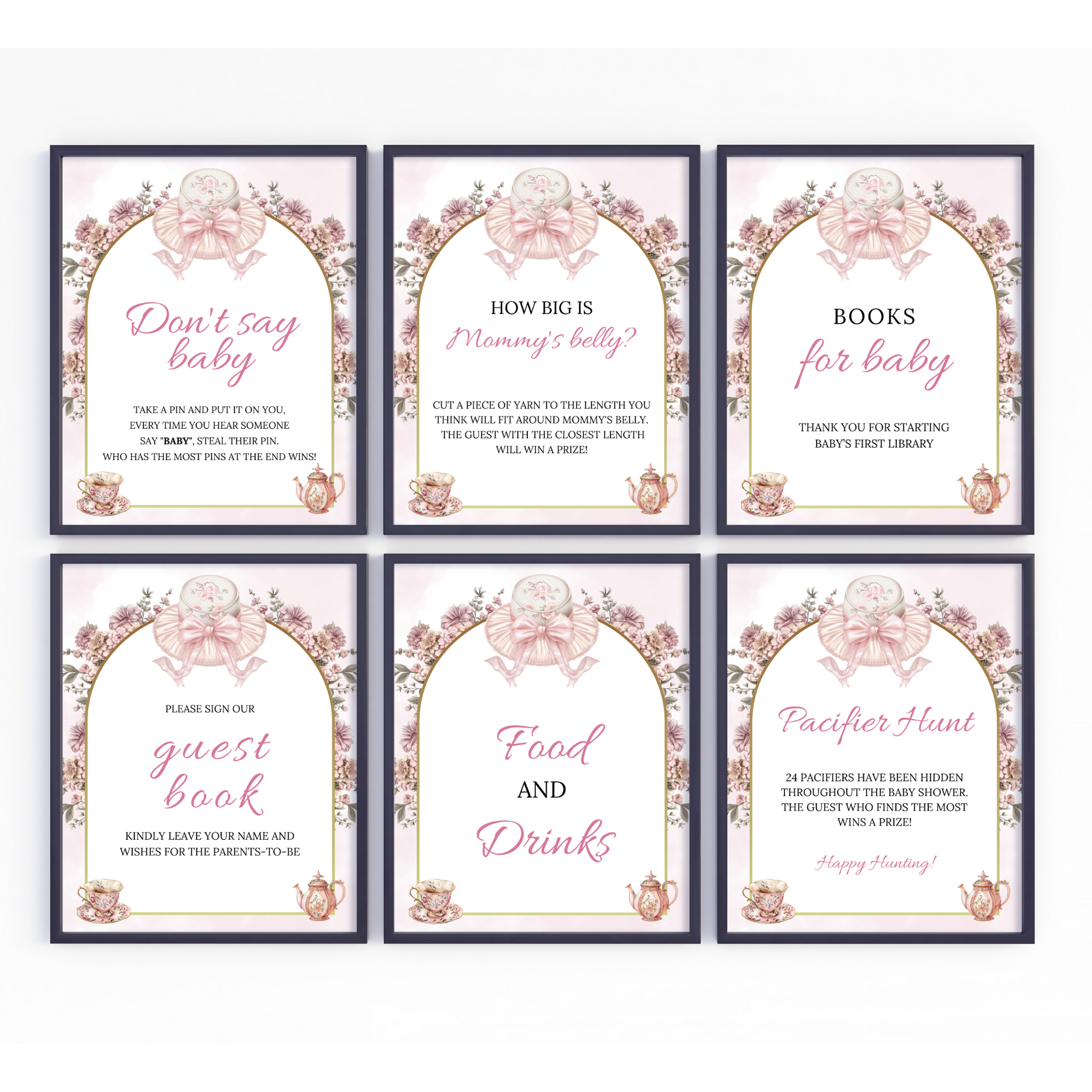 Time Party Table Sign Bundle