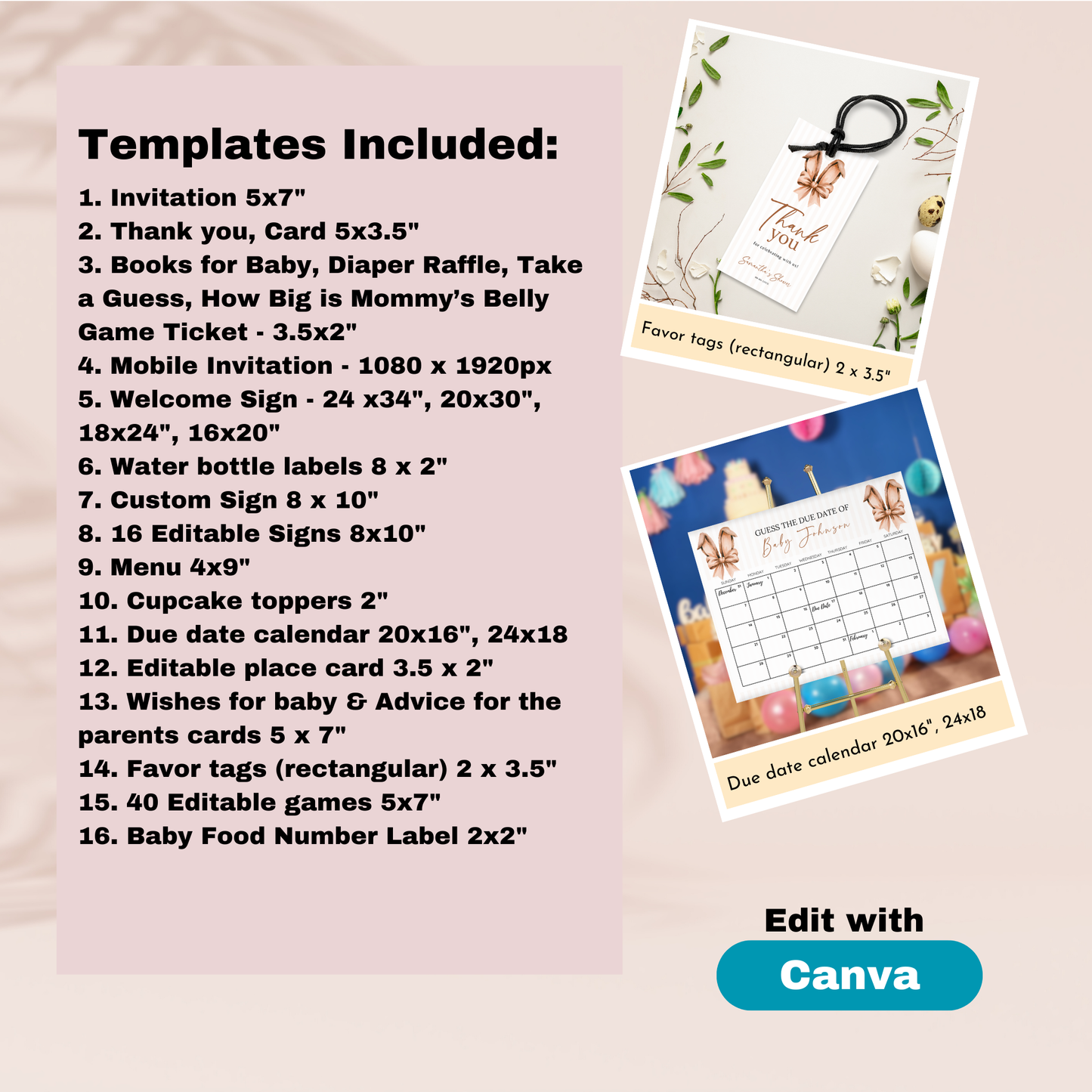 Easter Baby Shower Bundle - Brown