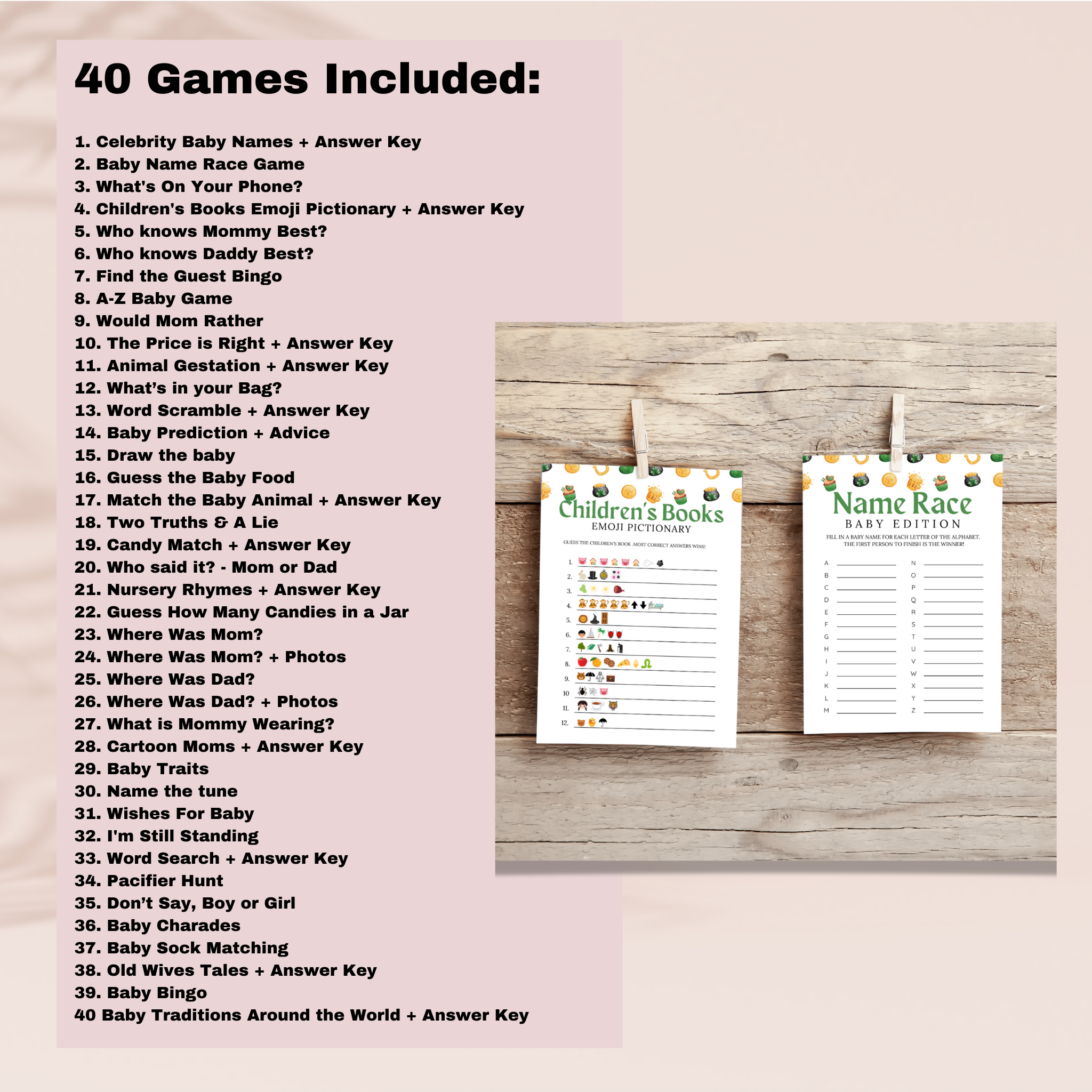 St. Patrick's Day Baby Shower Bundle | Lucky Charm