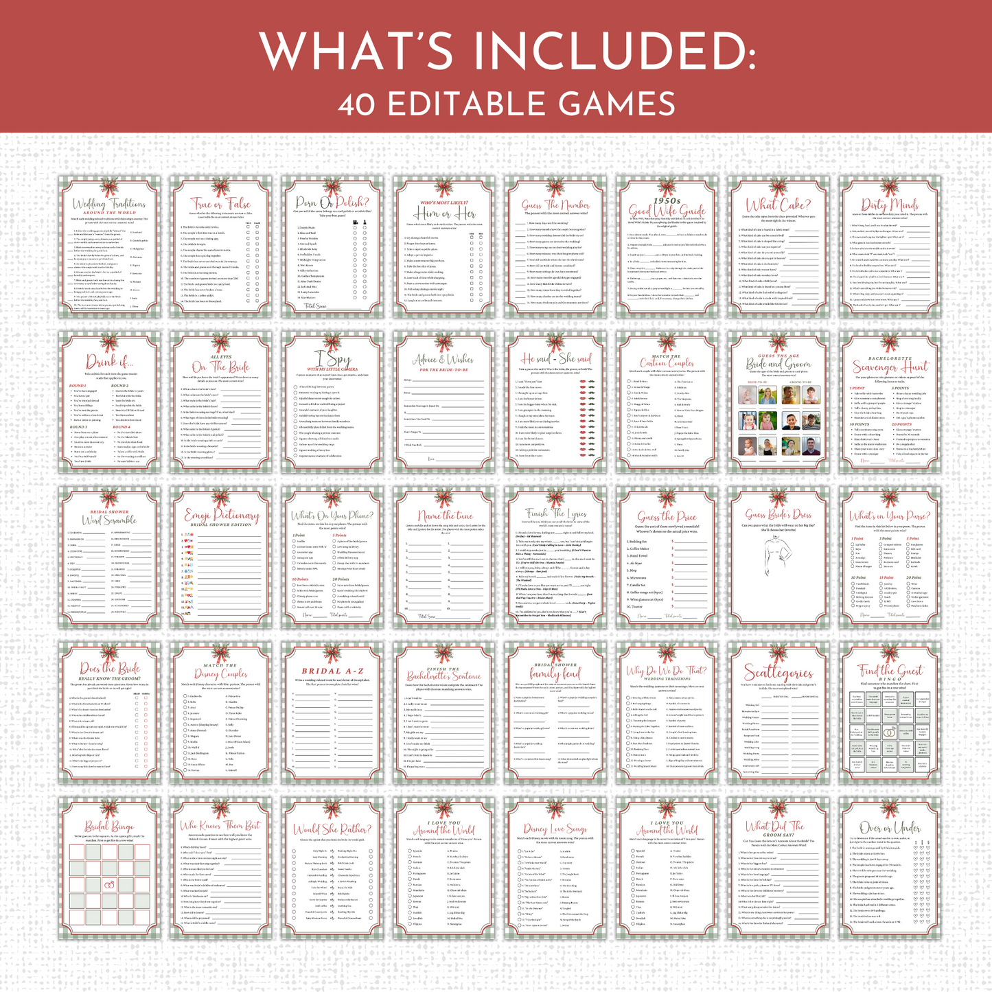 Christmas Bridal Shower Games #1