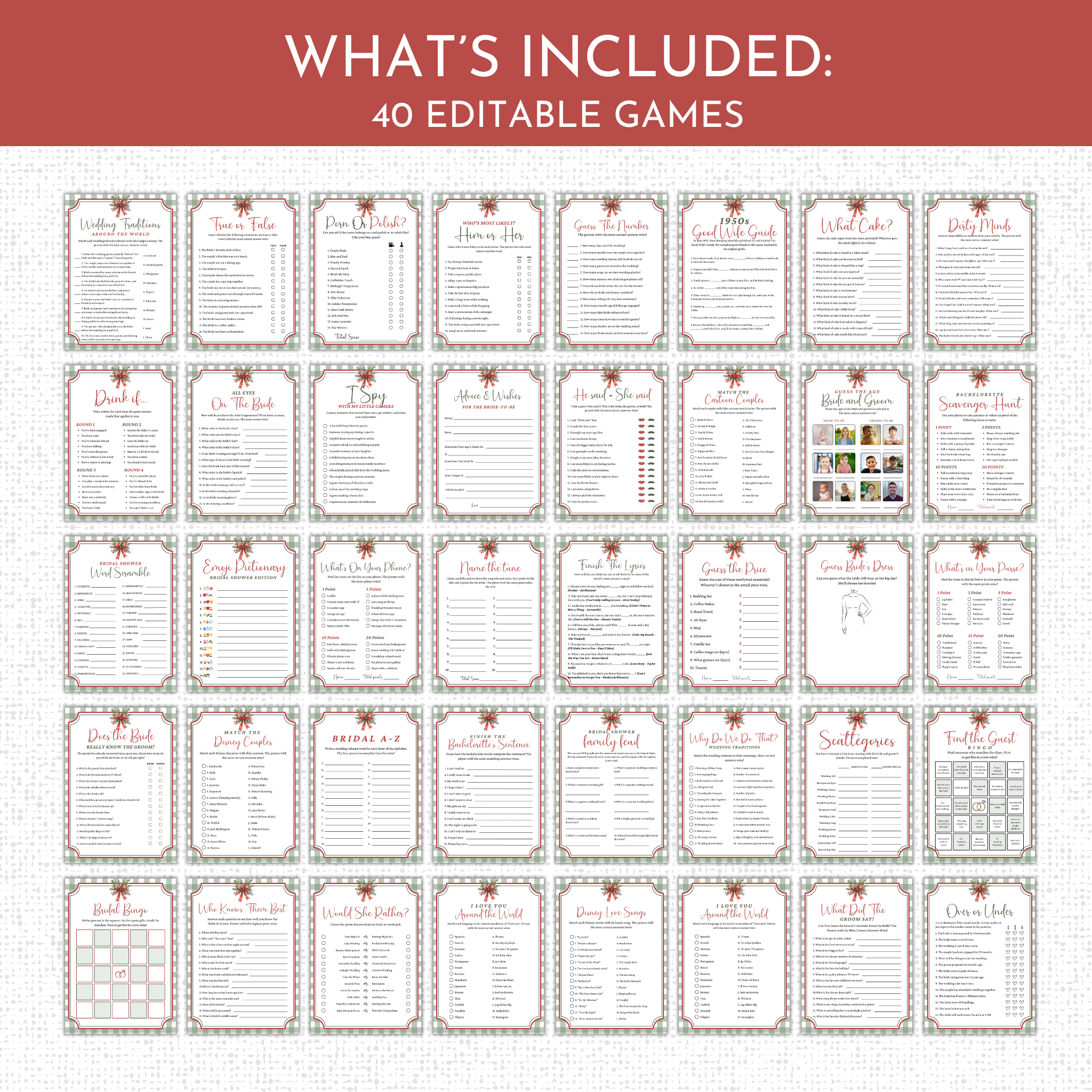 Christmas Bridal Shower Games #1
