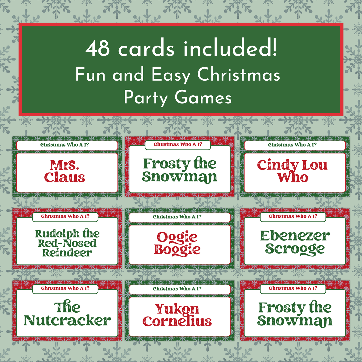 Christmas Who Am I? Game