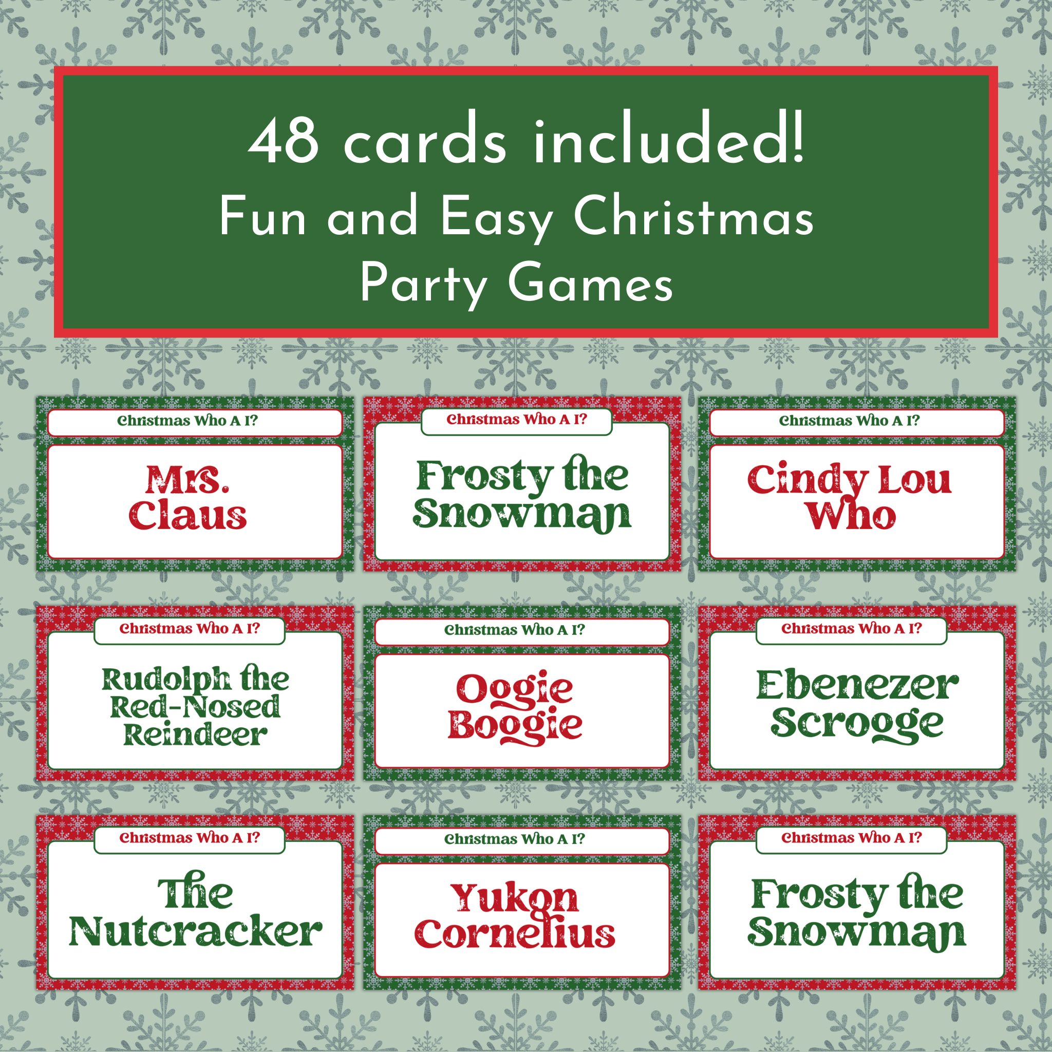 Christmas Who Am I? Game