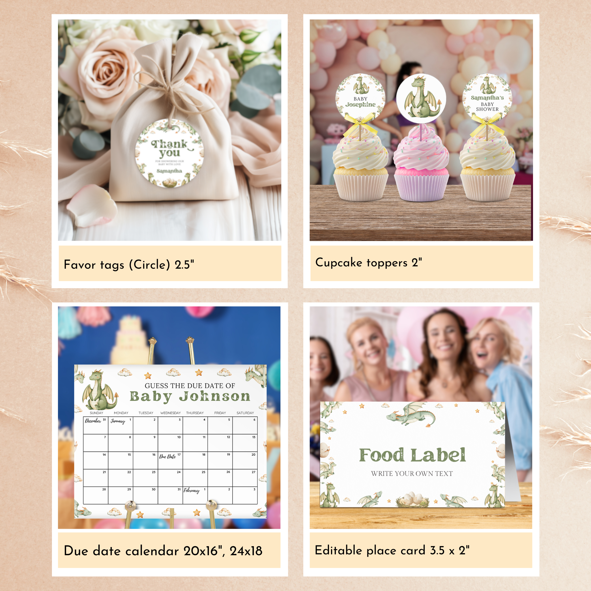 Little Dragon Baby Shower Bundle