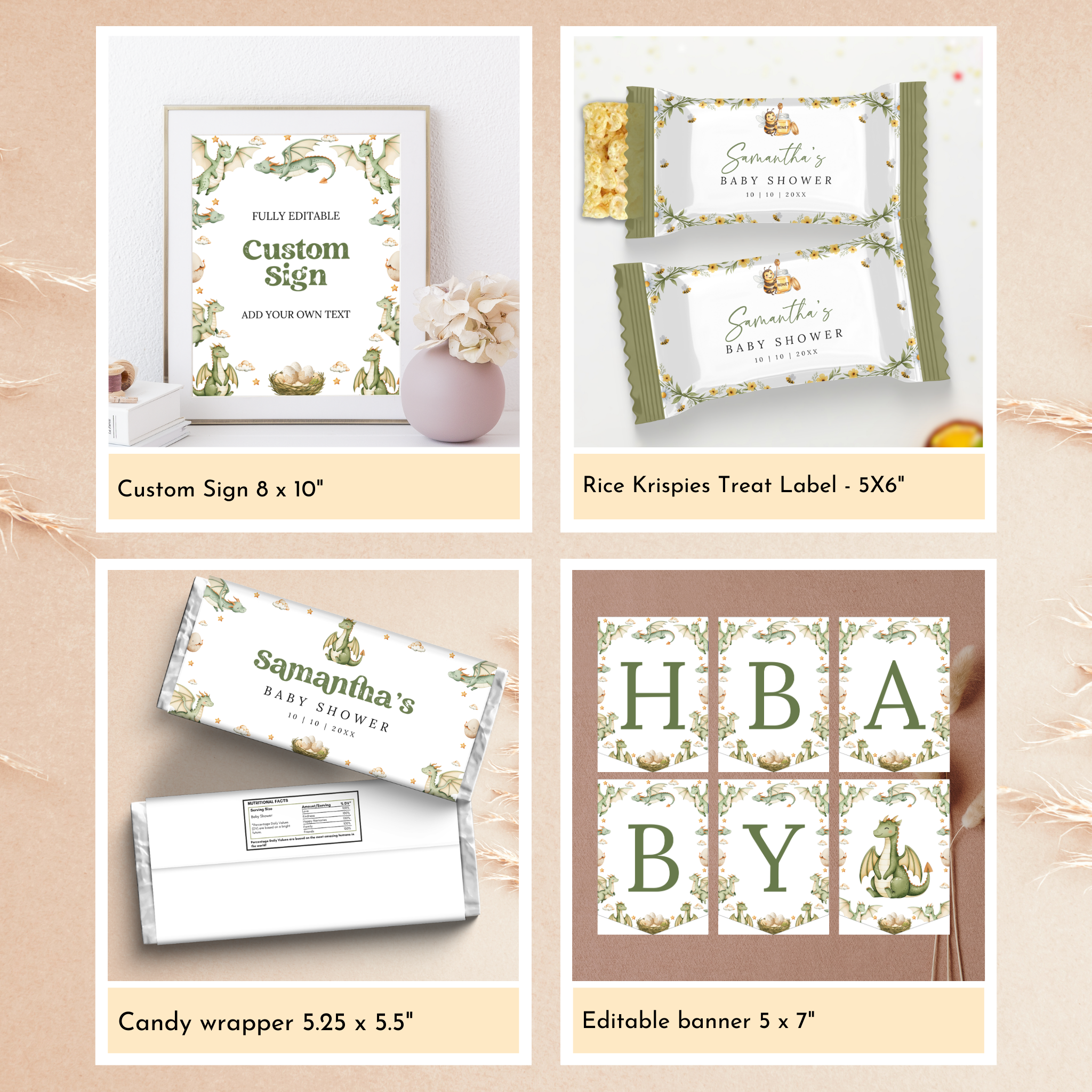 Little Dragon Baby Shower Bundle