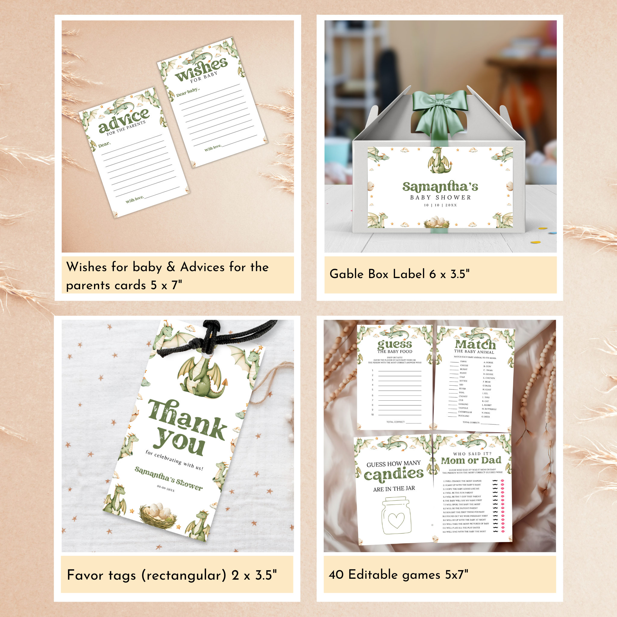 Little Dragon Baby Shower Bundle