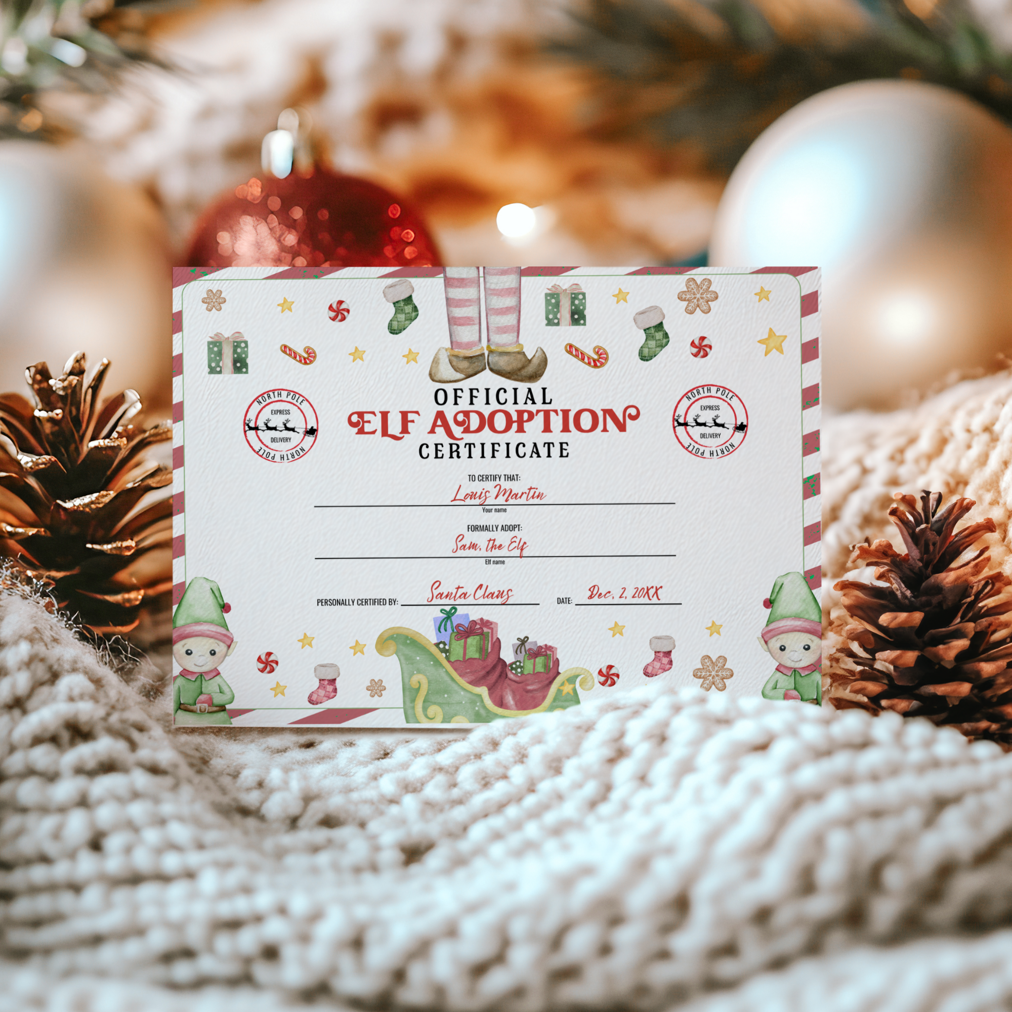 Elf Adoption Certificate