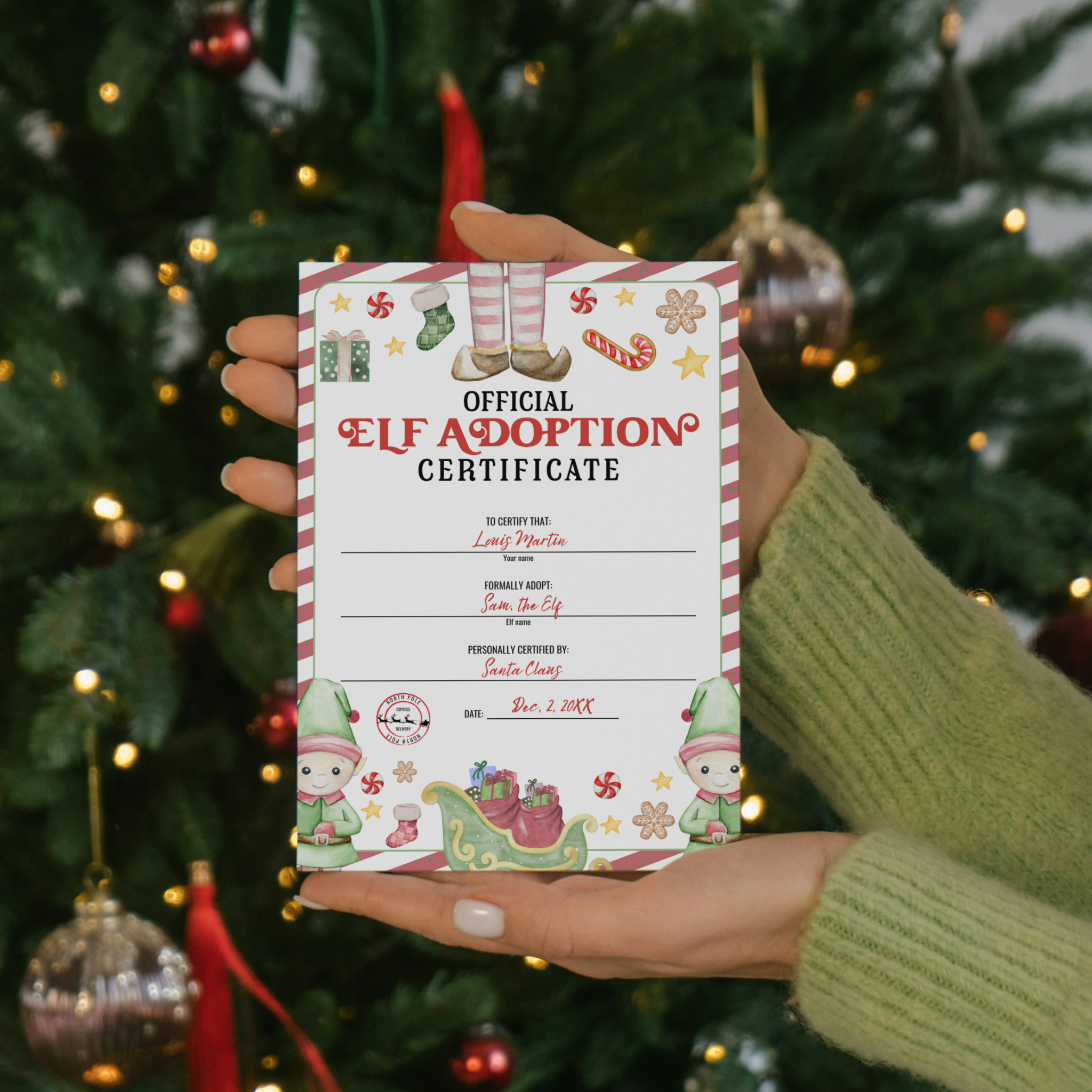 Elf Adoption Certificate