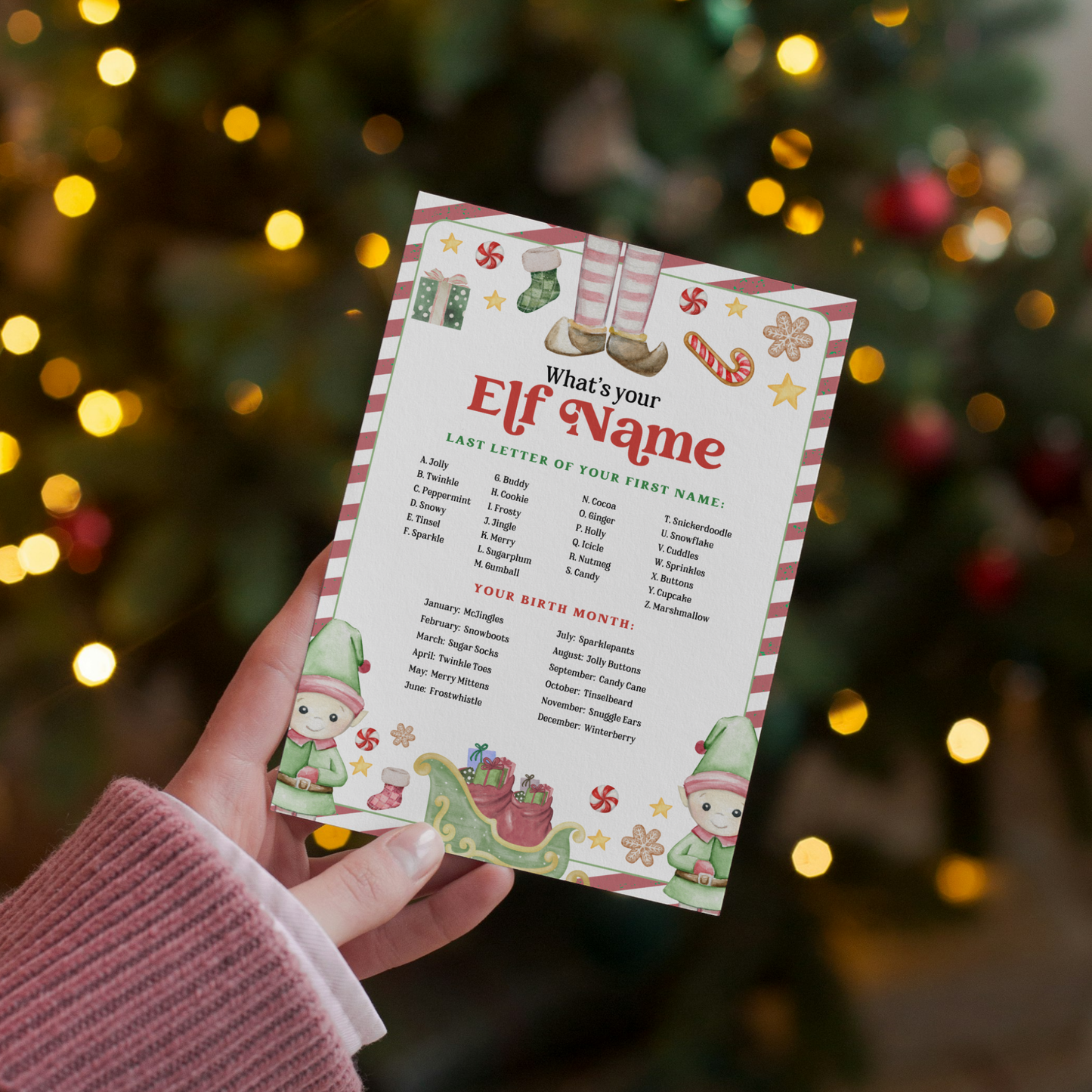 What's your Elf Name + Name Tag