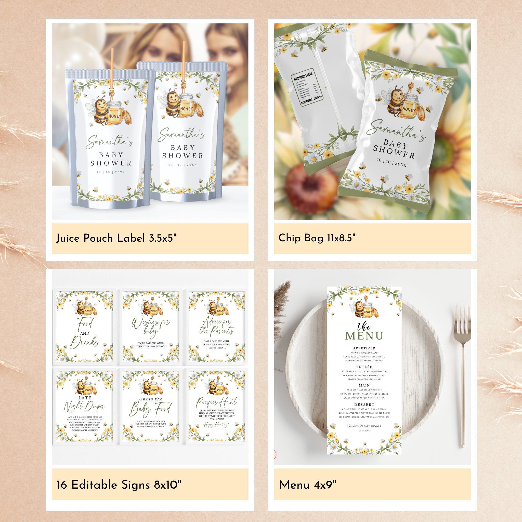 A Little Bee Baby Shower Bundle