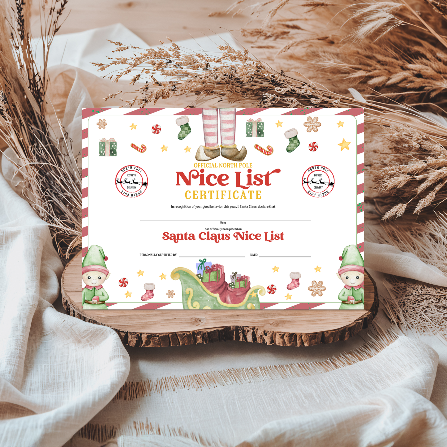 Nice List Certificate