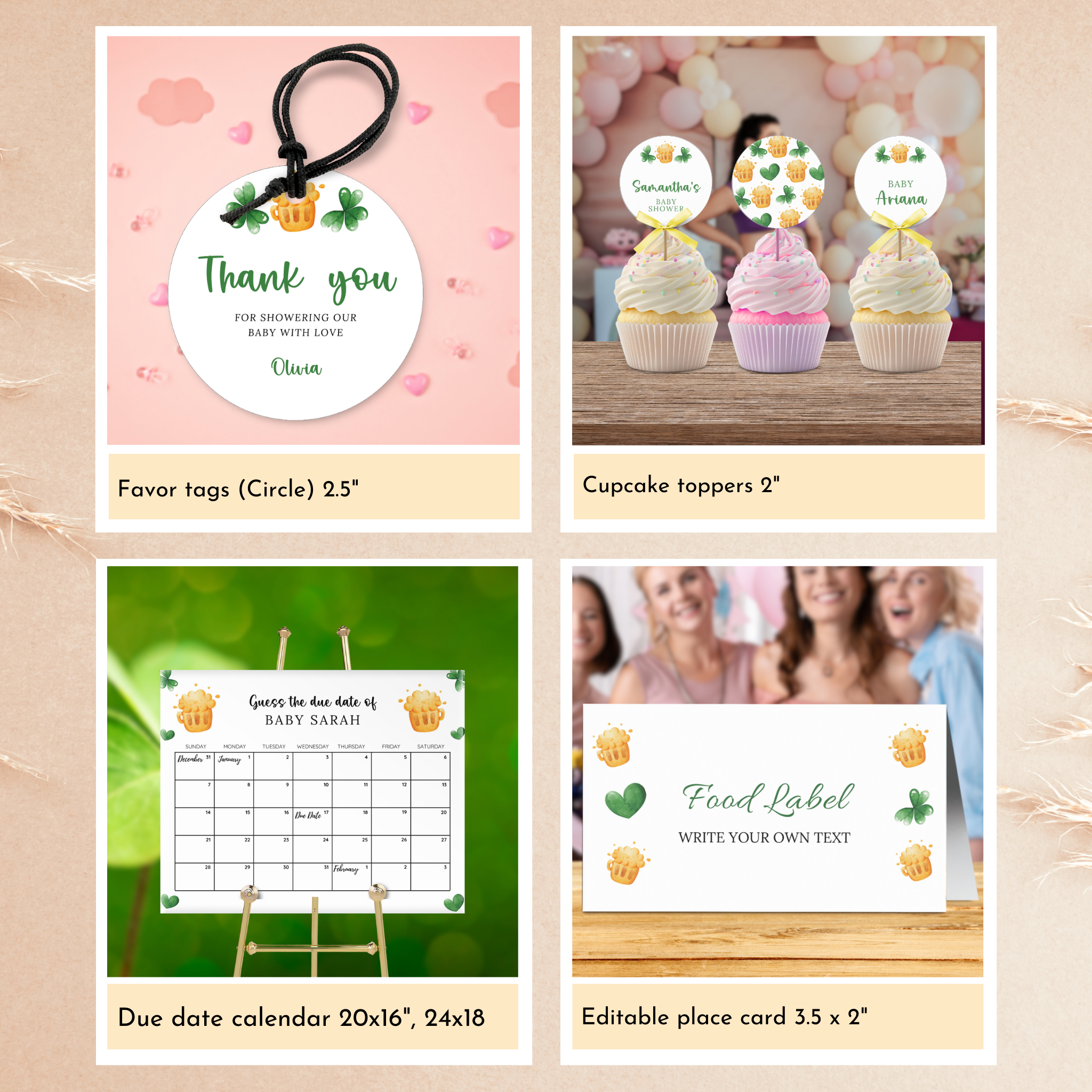 St. Patrick's Day Baby Shower Bundle