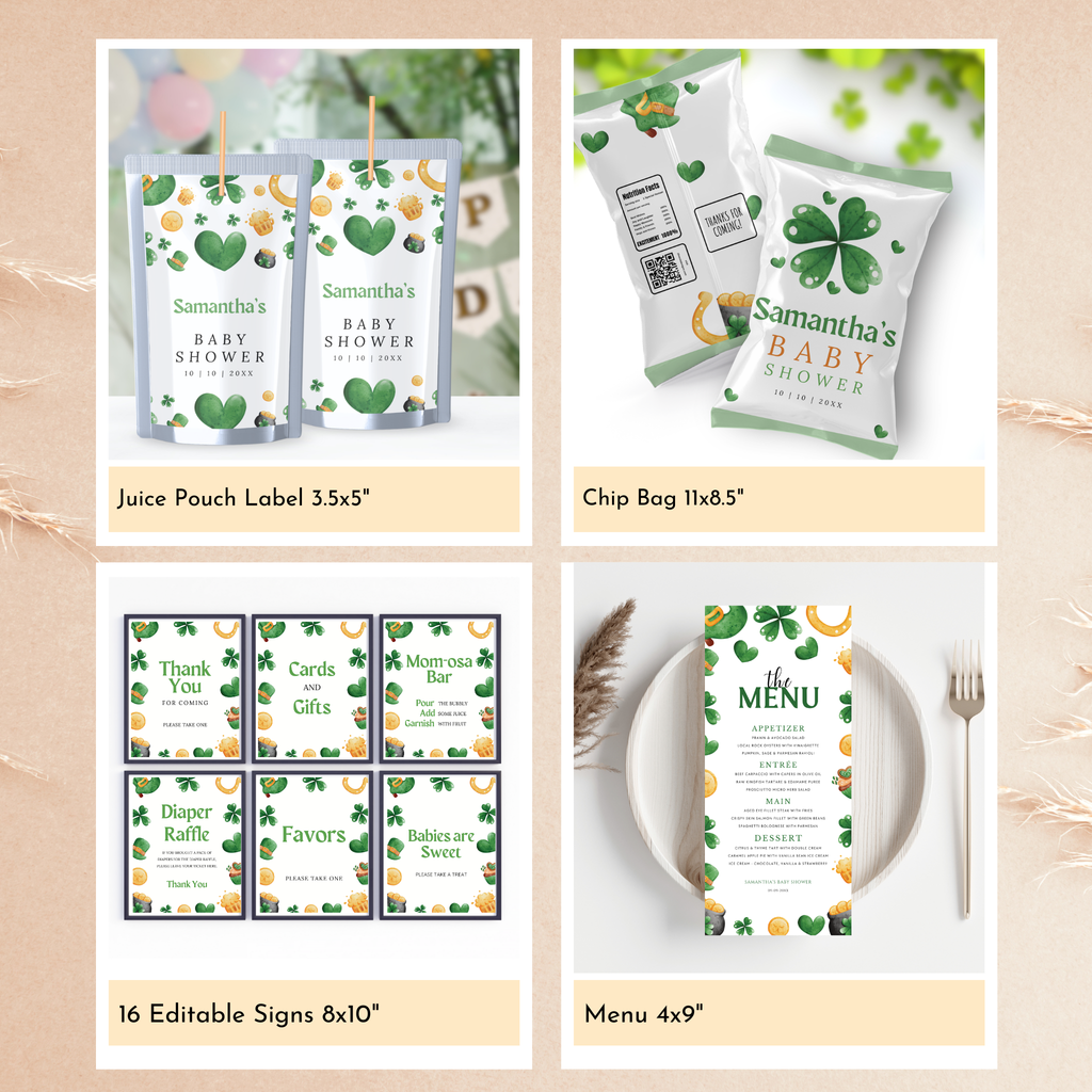 St. Patrick's Day Baby Shower Bundle | Lucky Charm