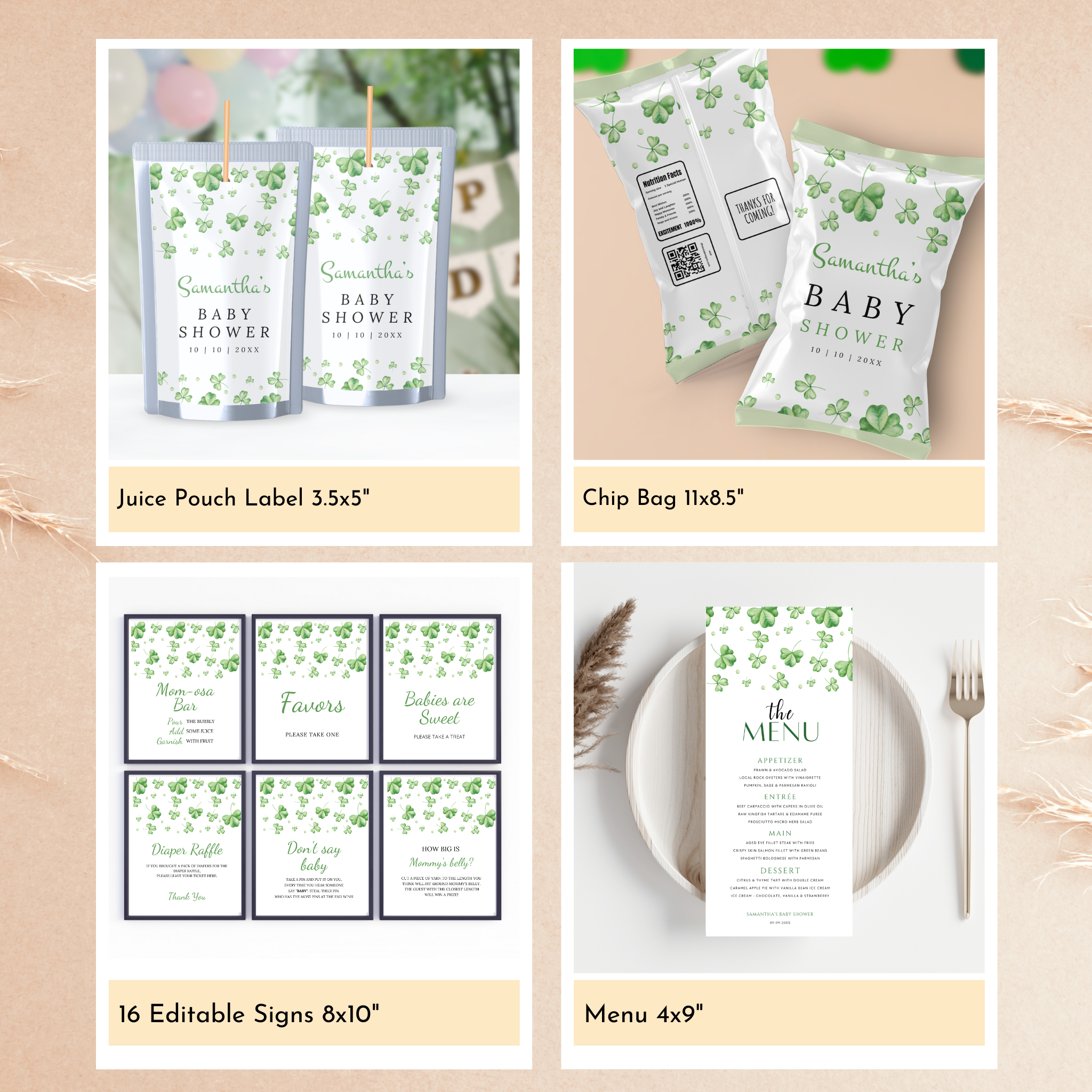 St. Patrick's Day Baby Shower Bundle