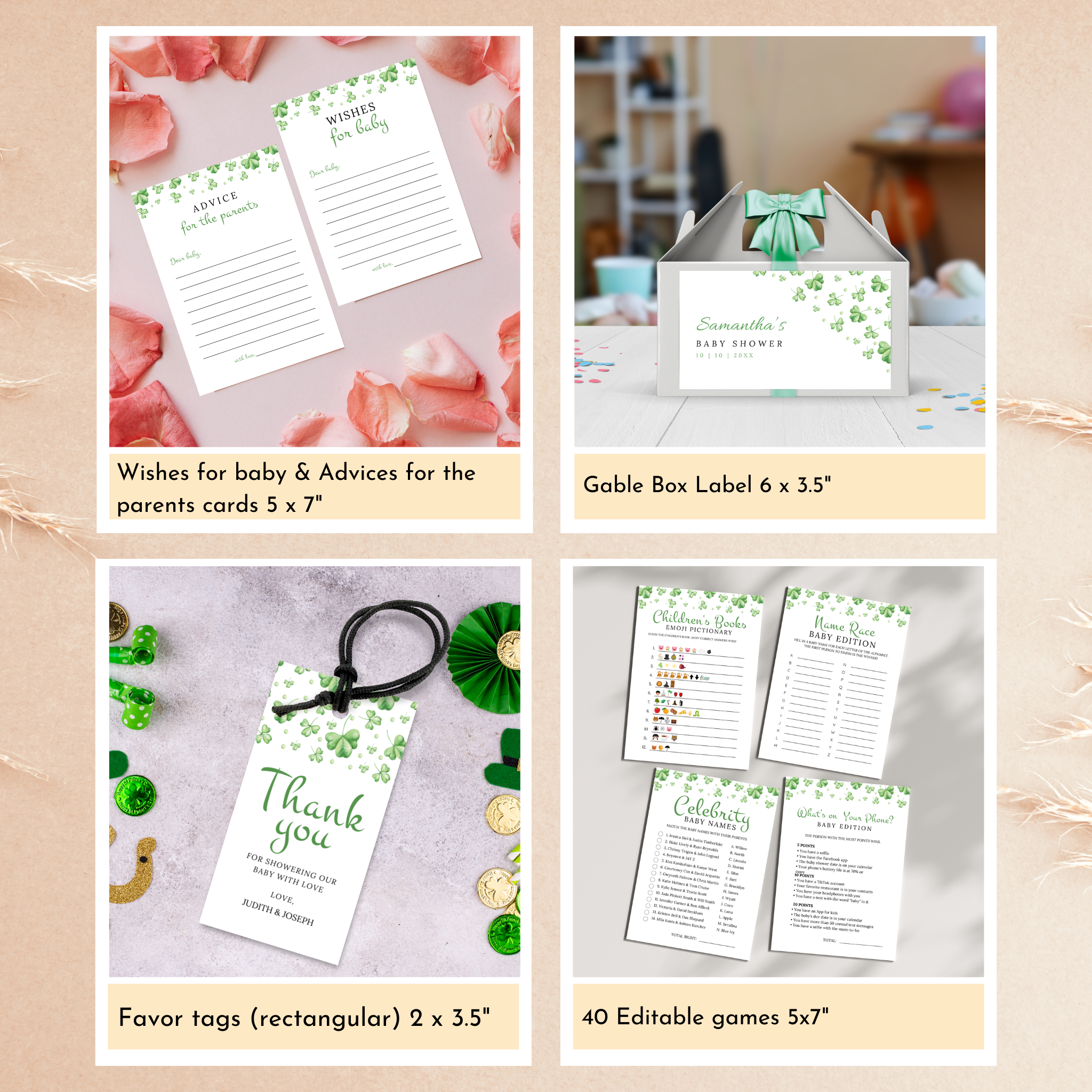 St. Patrick's Day Baby Shower Bundle