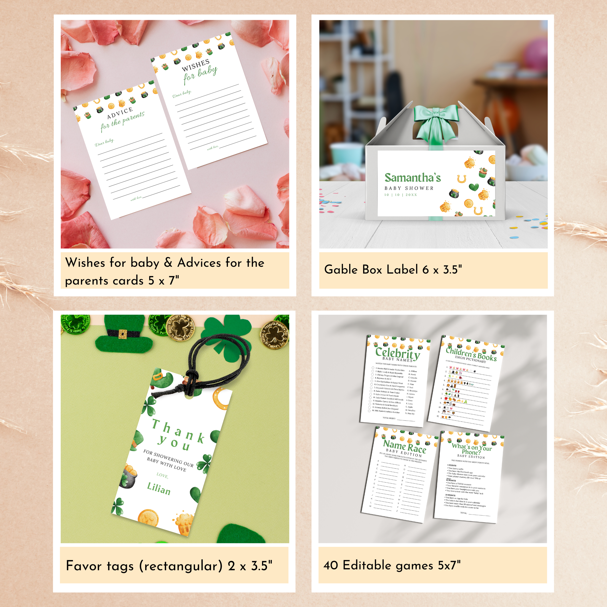 St. Patrick's Day Baby Shower Bundle | Lucky Charm