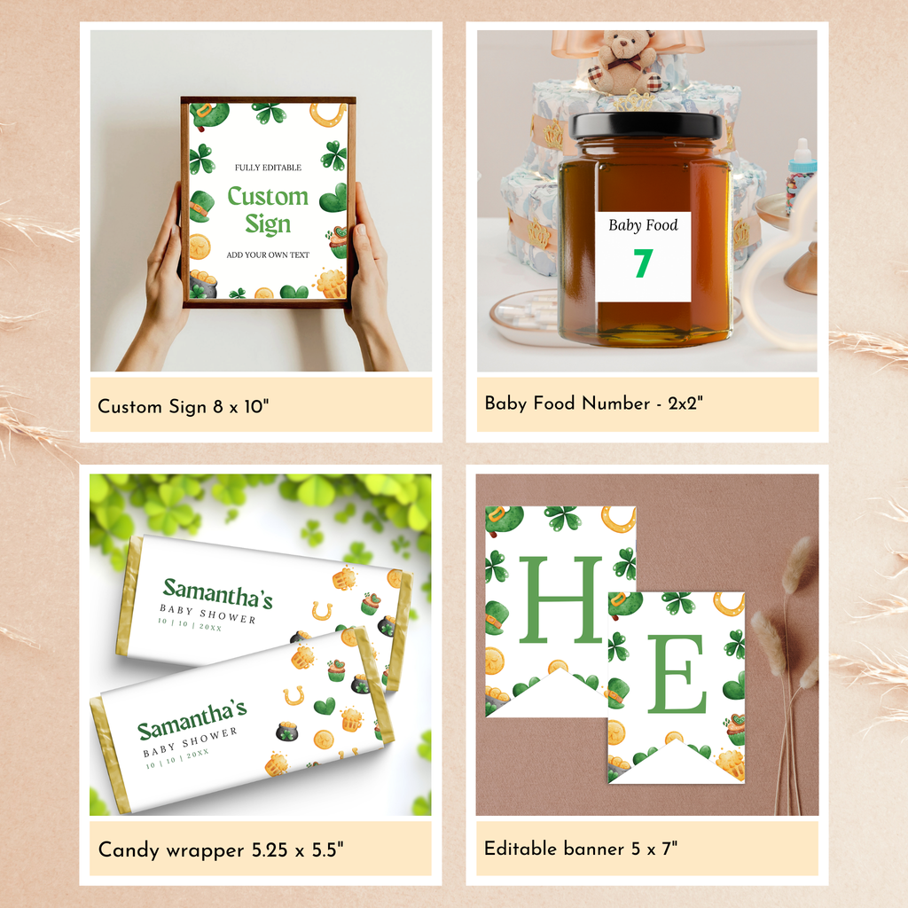 St. Patrick's Day Baby Shower Bundle | Lucky Charm