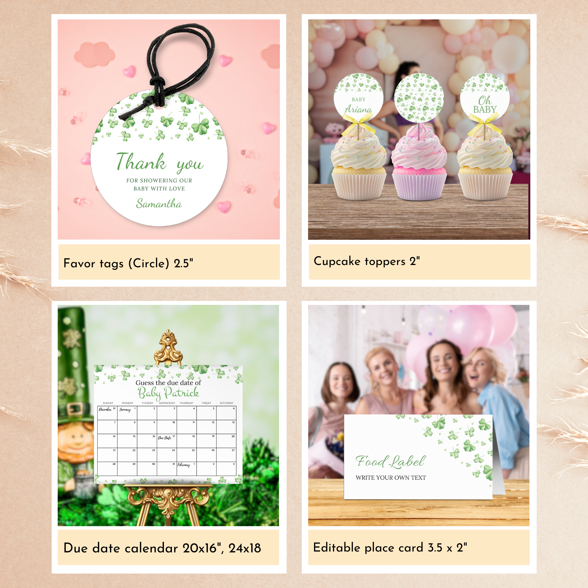 St. Patrick's Day Baby Shower Bundle