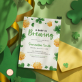 St Patrick's Day Baby Shower Invitation | A Baby Is Brewing