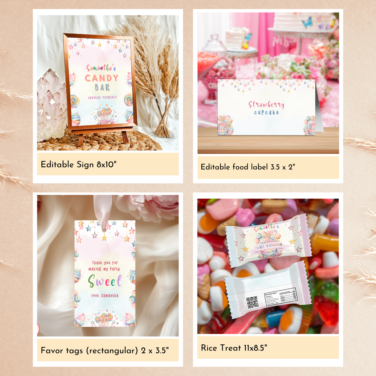 Sweet Party Template Bundle