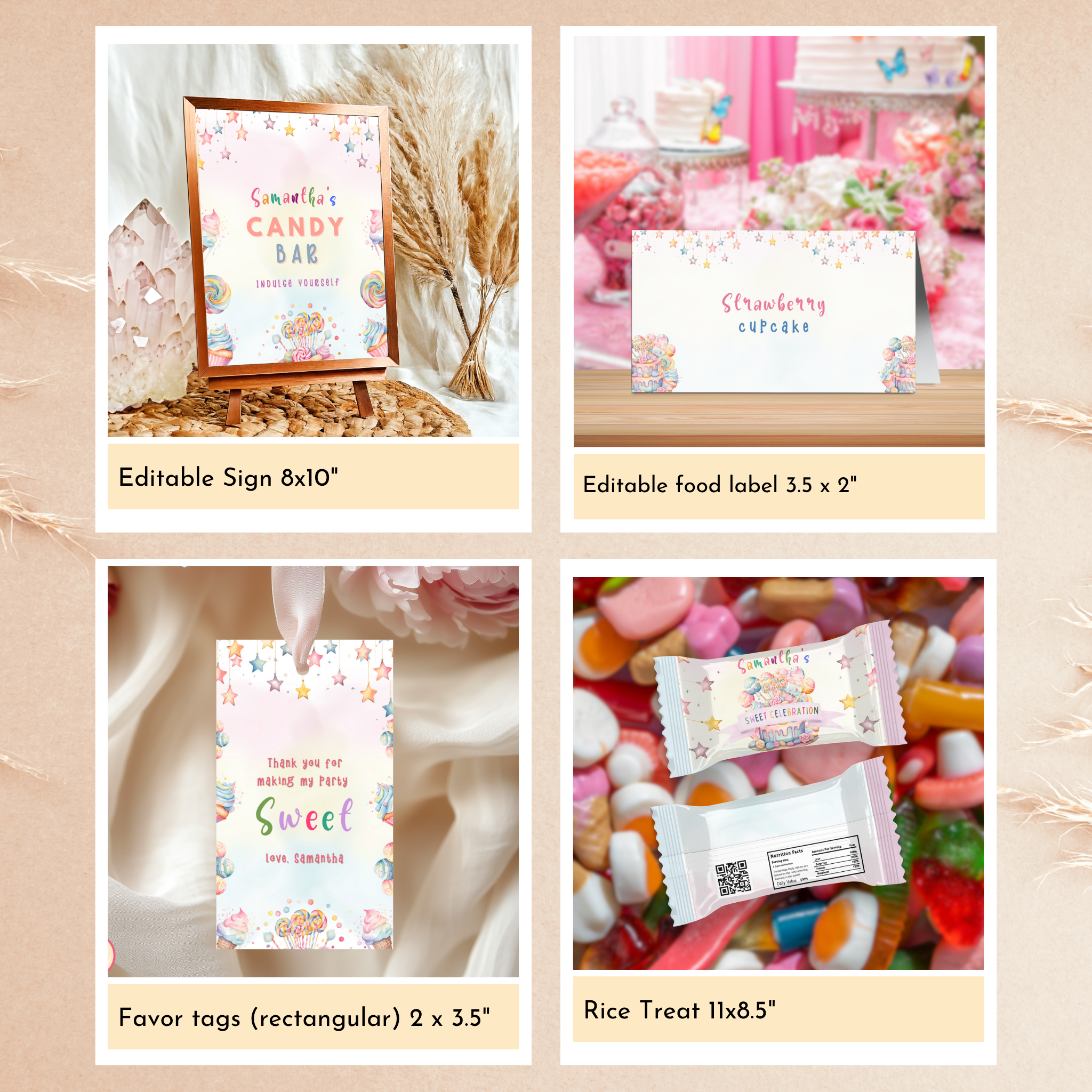 Sweet Party Template Bundle