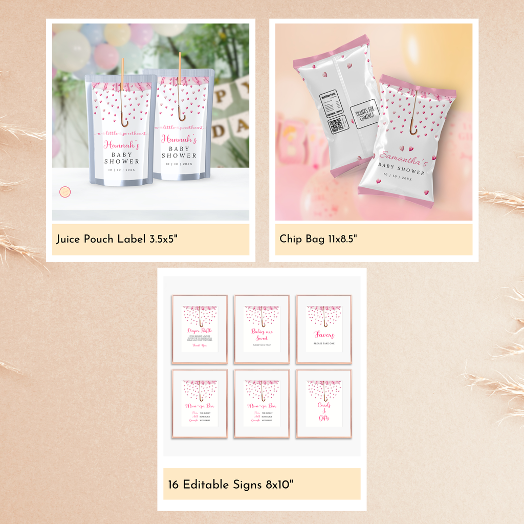 Valentine Baby Shower Bundle