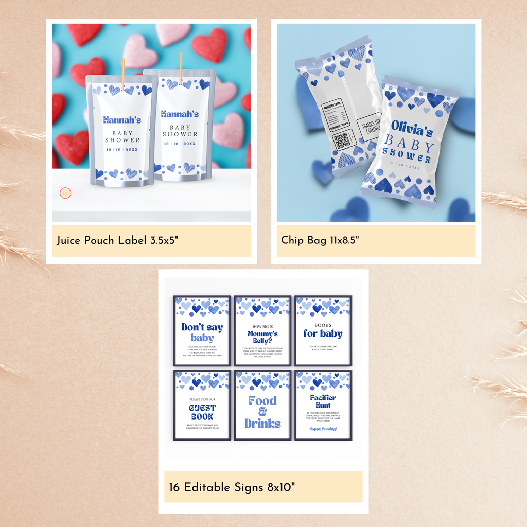 Valentine Baby Shower Bundle | Oh Baby