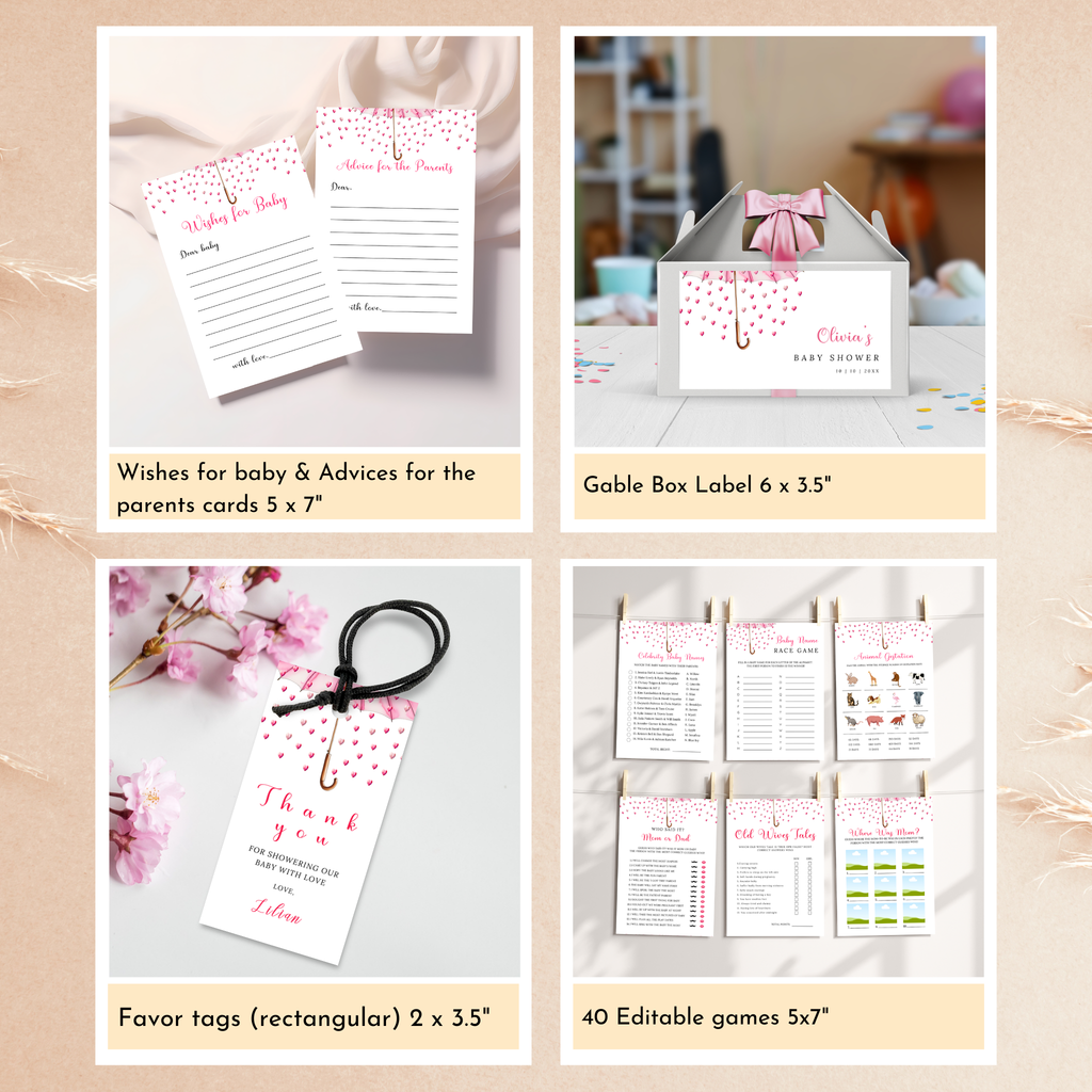 Valentine Baby Shower Bundle