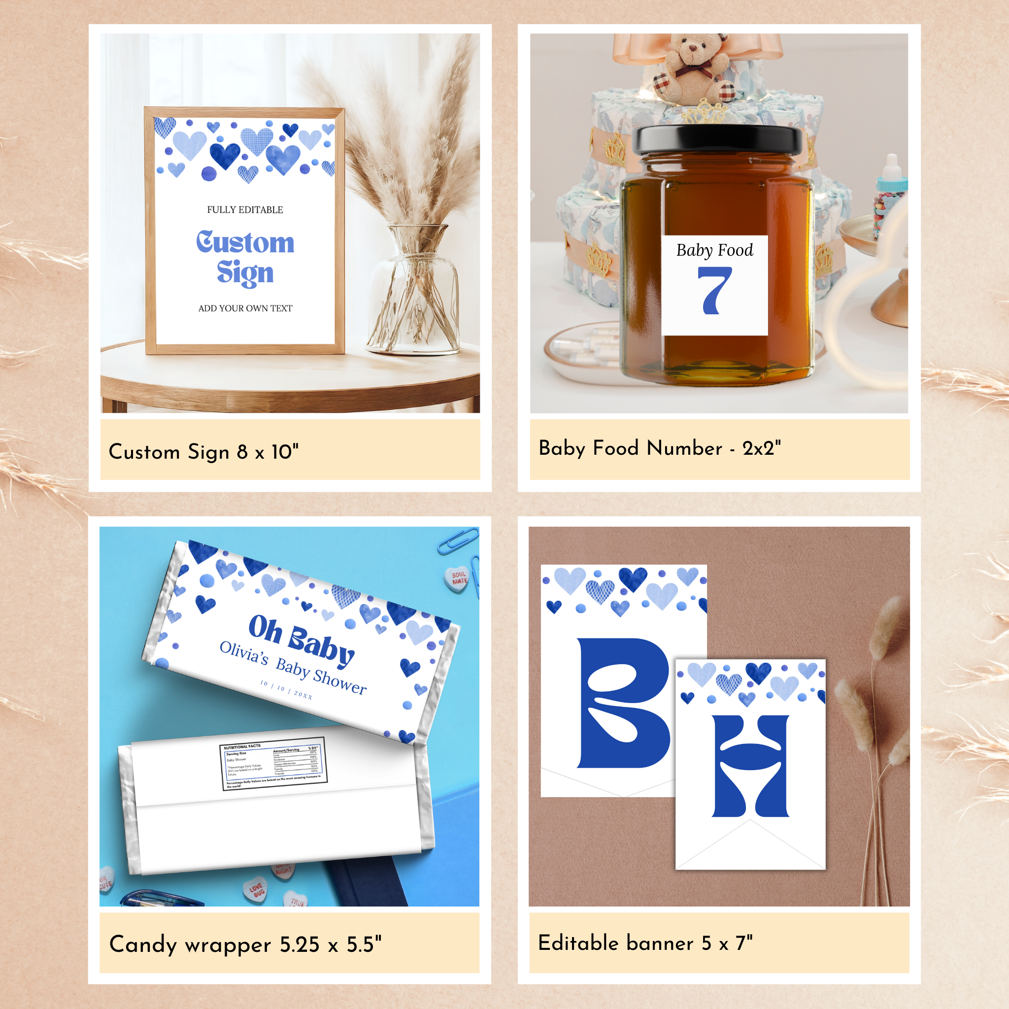 Valentine Baby Shower Bundle | Oh Baby