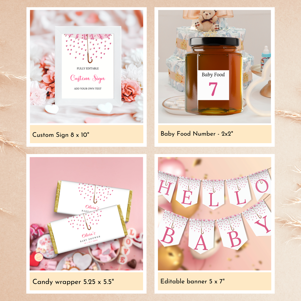 Valentine Baby Shower Bundle