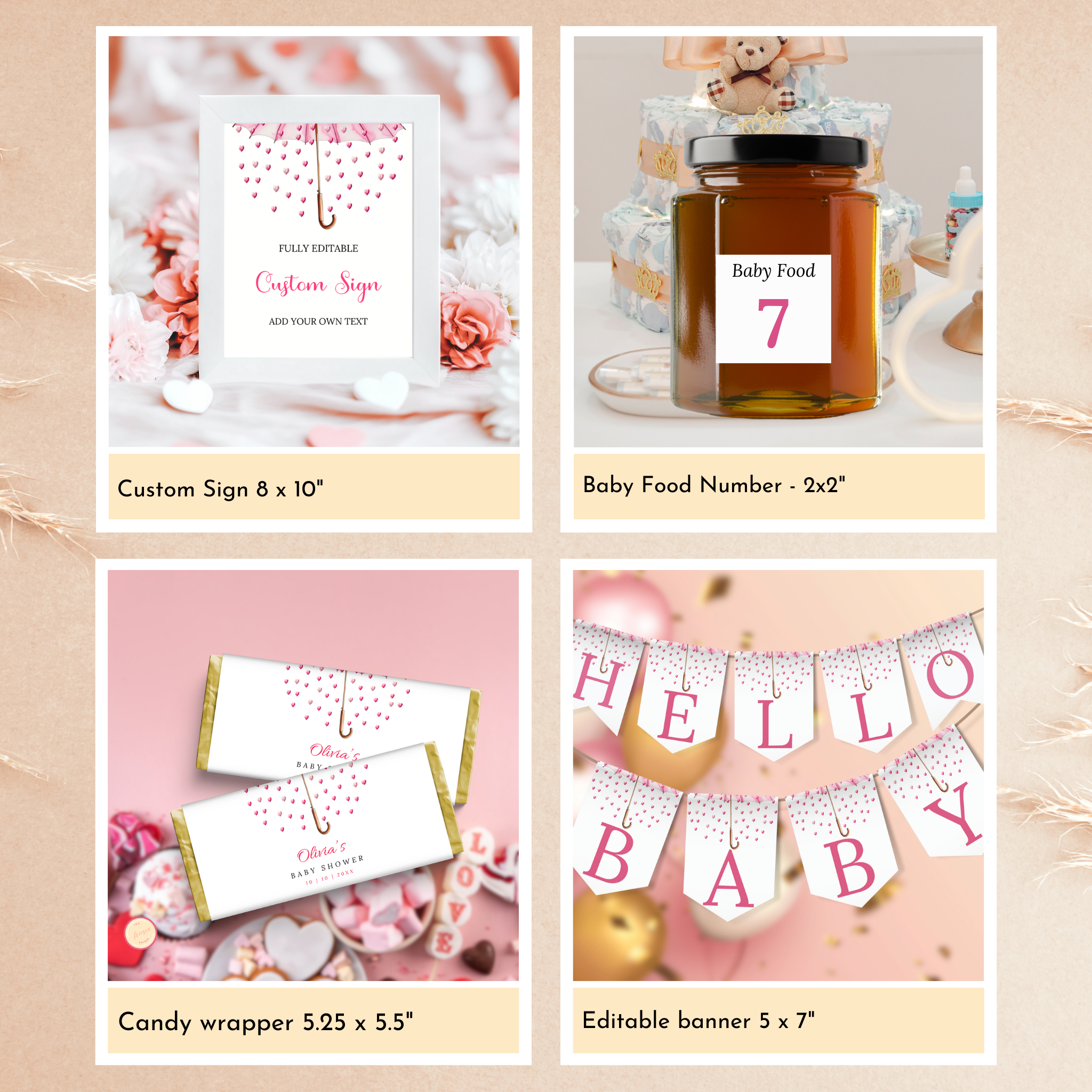 Valentine Baby Shower Bundle