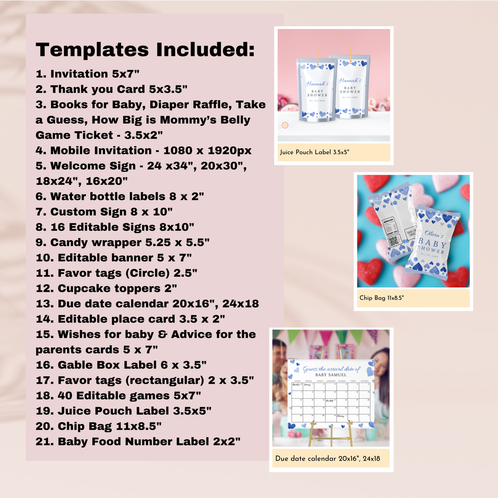 Valentine Baby Shower Bundle | Our Little Heartbreaker