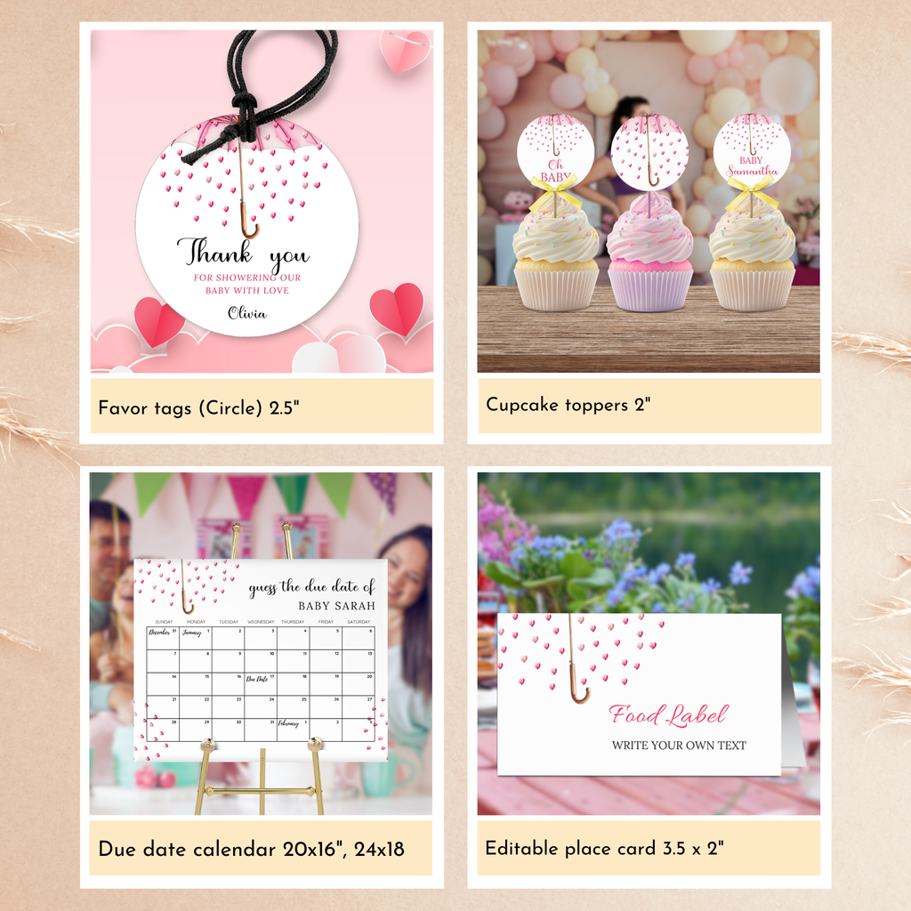 Valentine Baby Shower Bundle