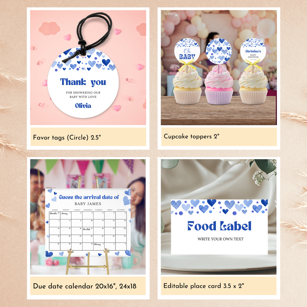 Valentine Baby Shower Bundle | Oh Baby