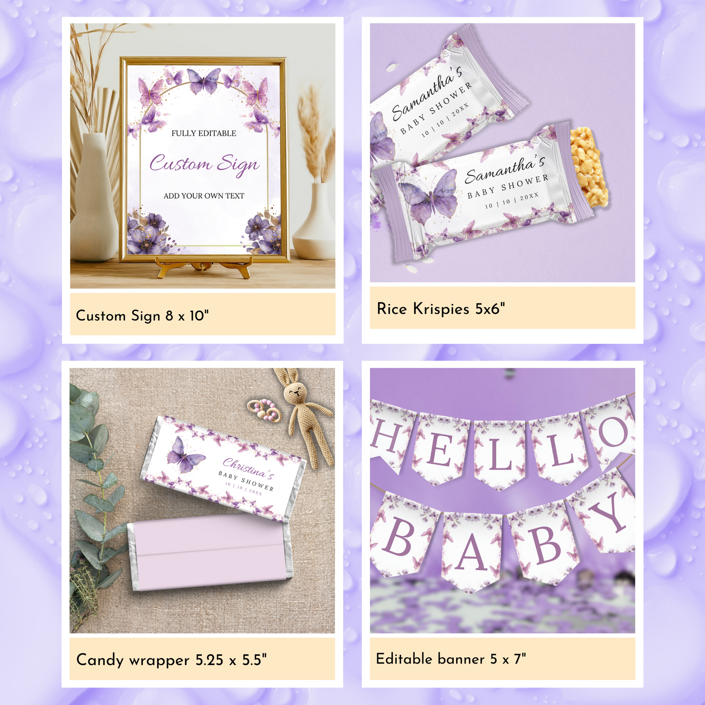 Enchanted Baby Shower Template Bundle