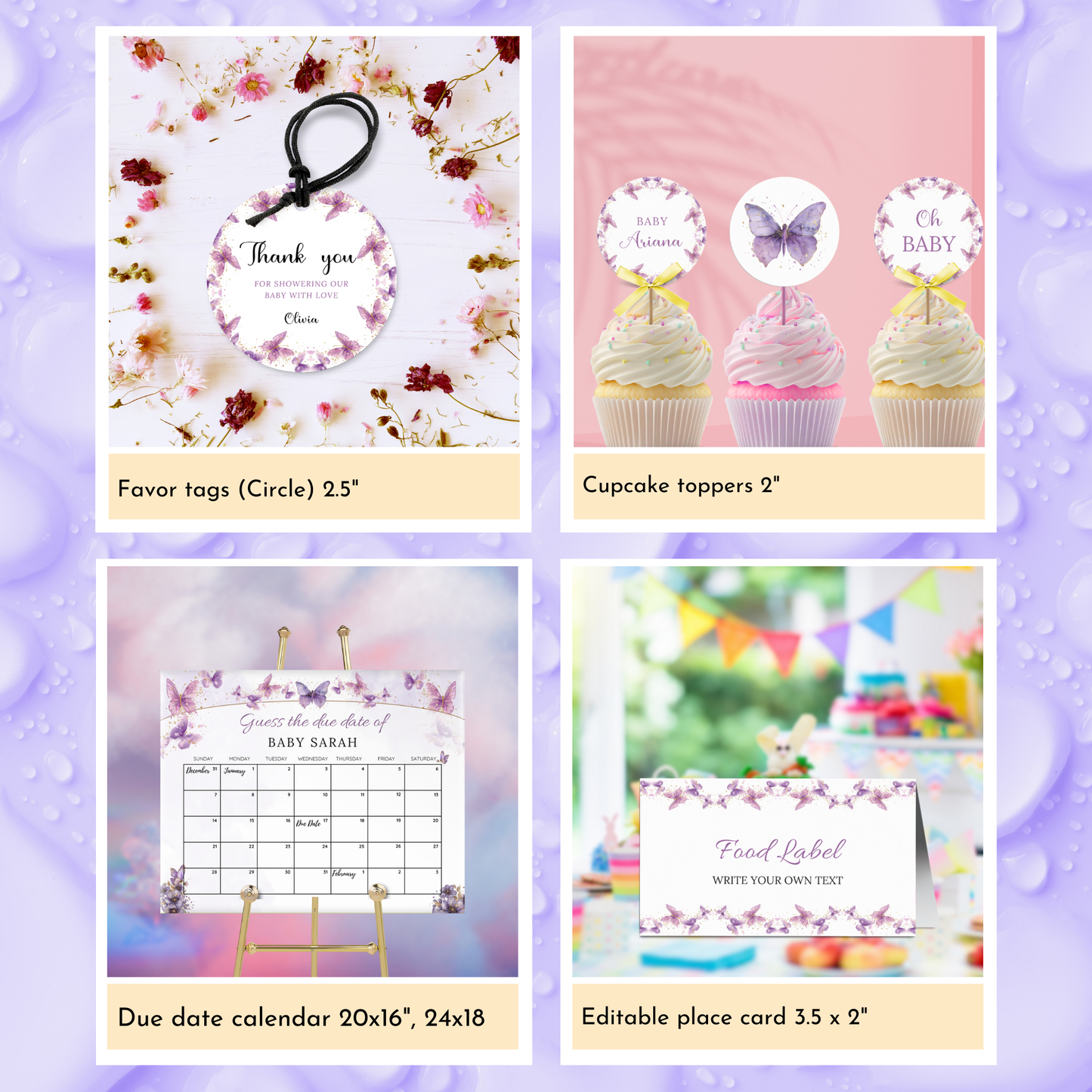 Enchanted Baby Shower Template Bundle