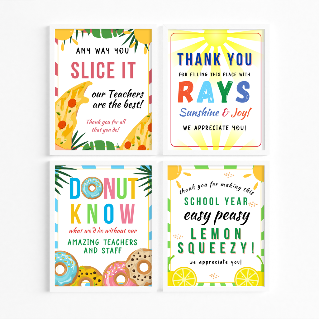 8 Beach-Themed Teacher Appreciation Signs