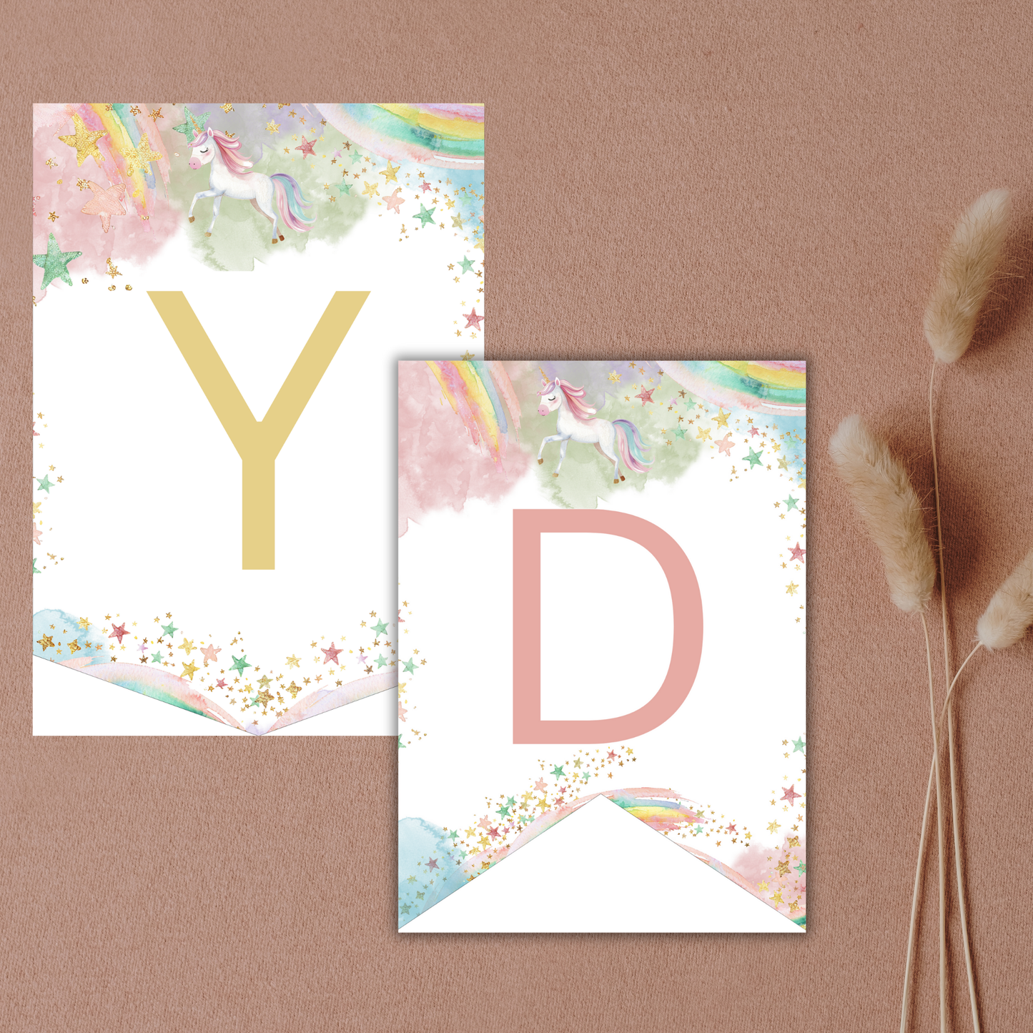 Unicorn Birthday Party Banner
