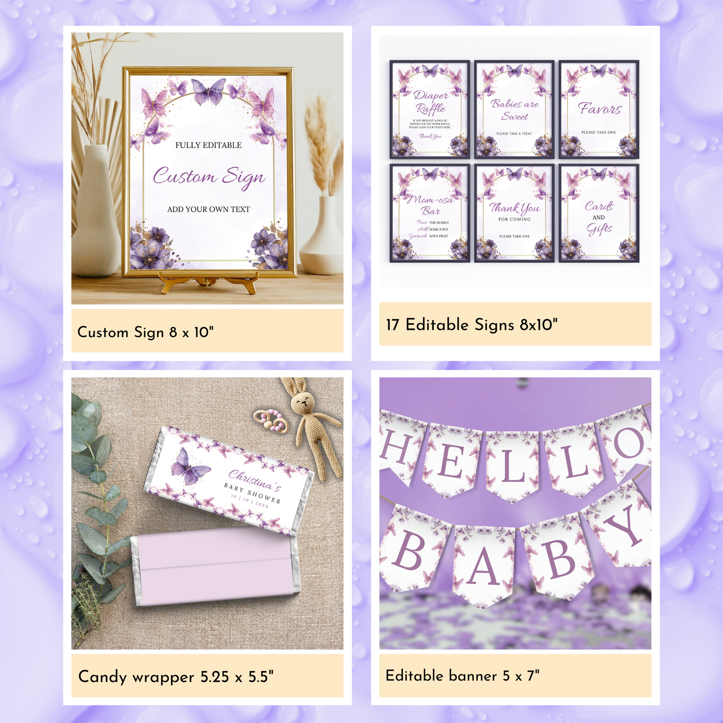 Enchanted Baby Shower Template Bundle #1
