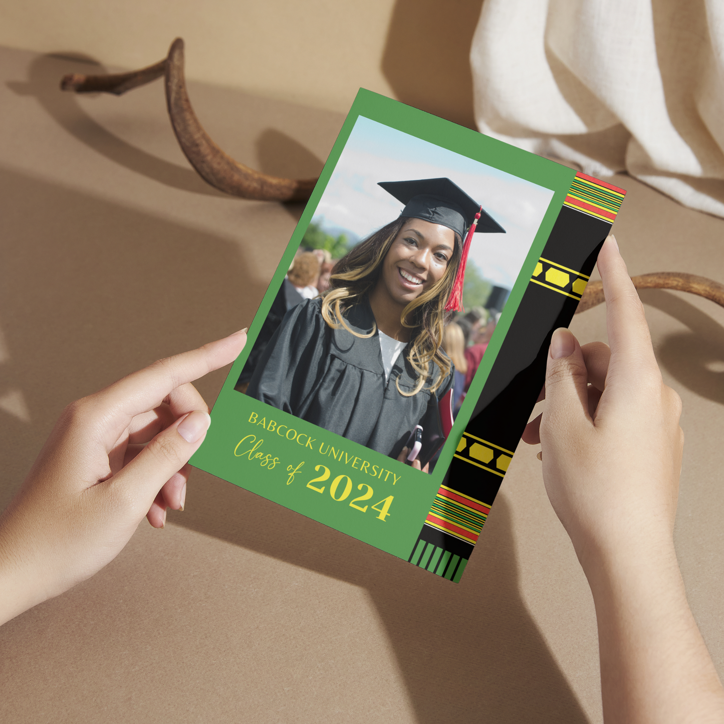 Kente Inspired - Graduation Invitation Template