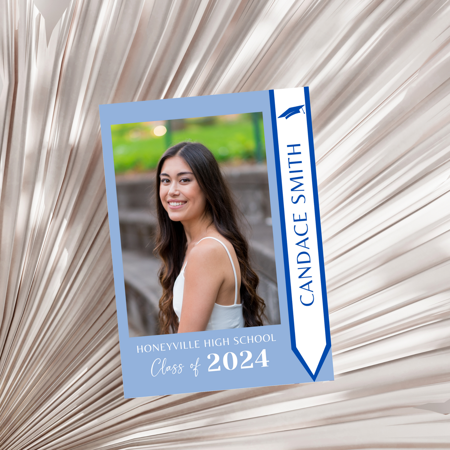 Graduation Invitation with Photo - Editable Template