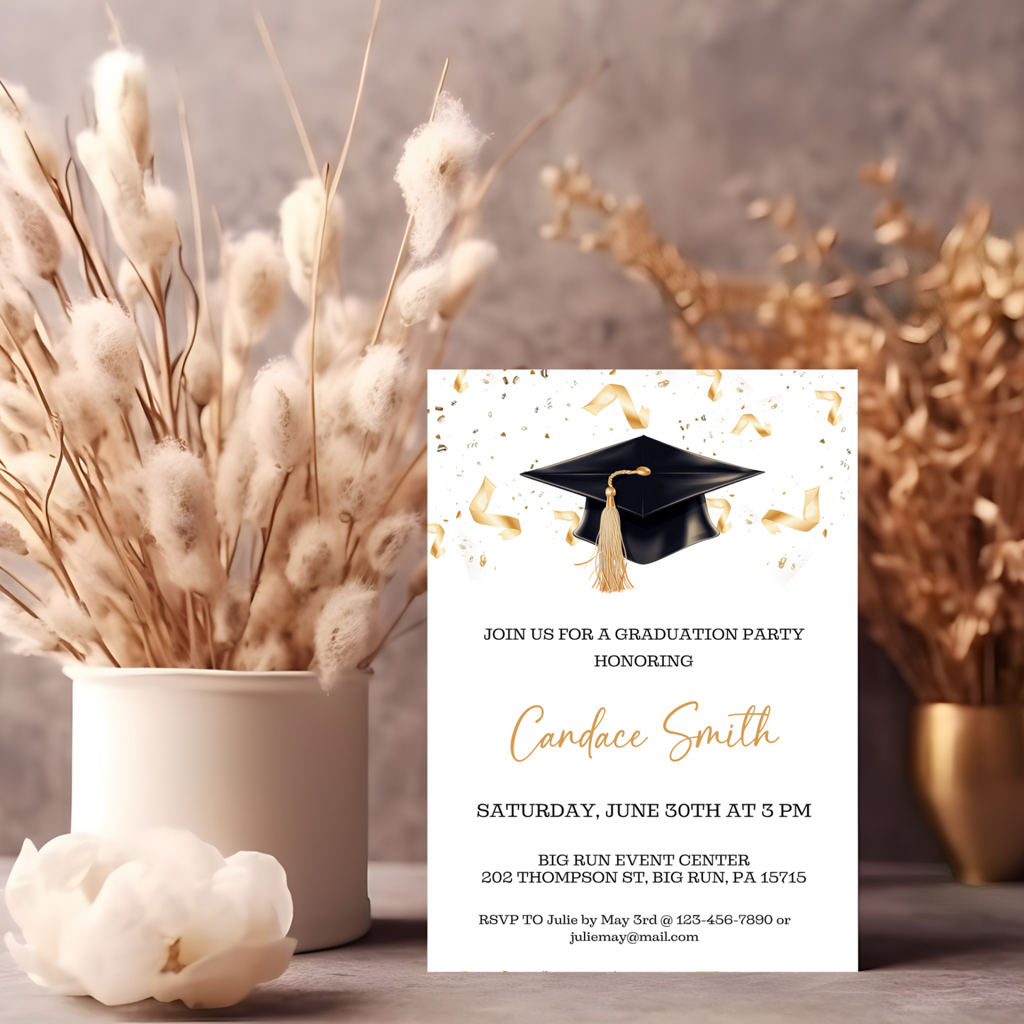 Graduation Invitation Template - College/High School Grad