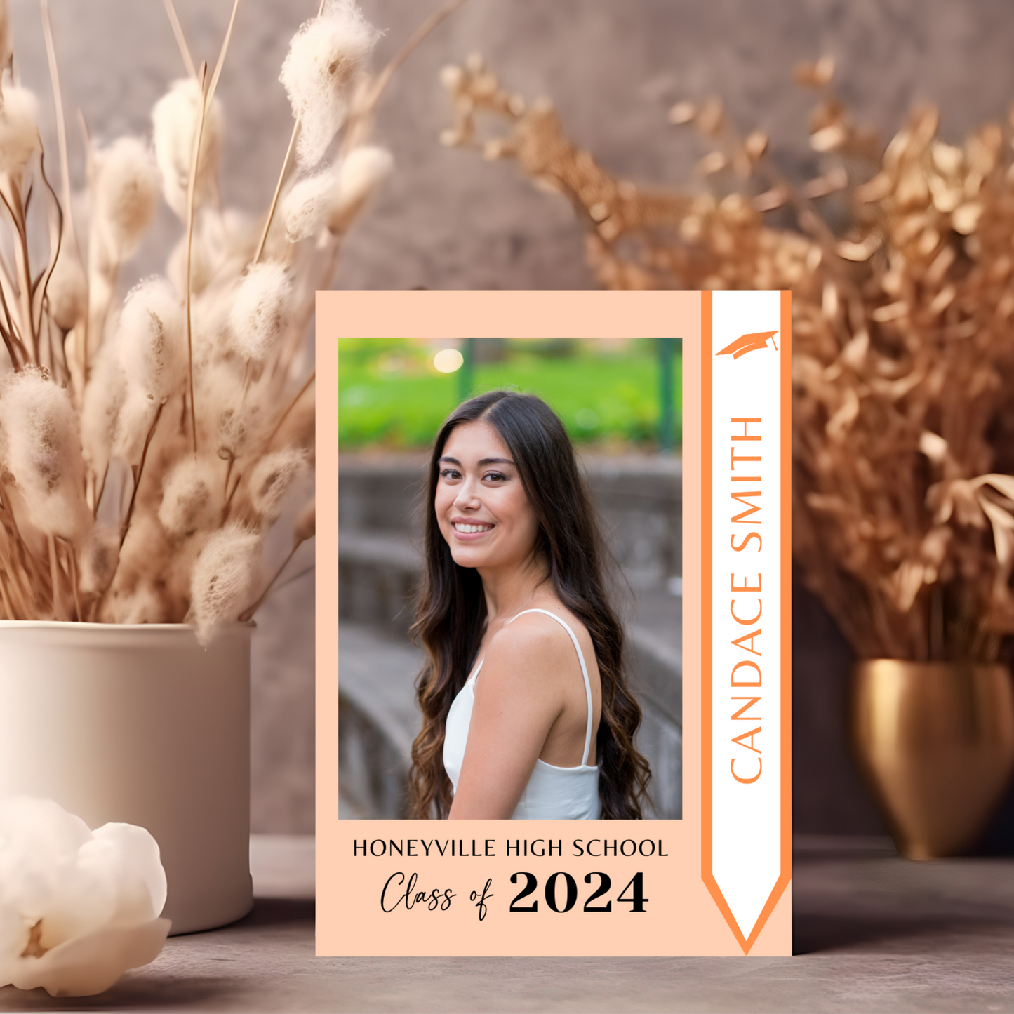 Editable Graduation Invitation with Photo