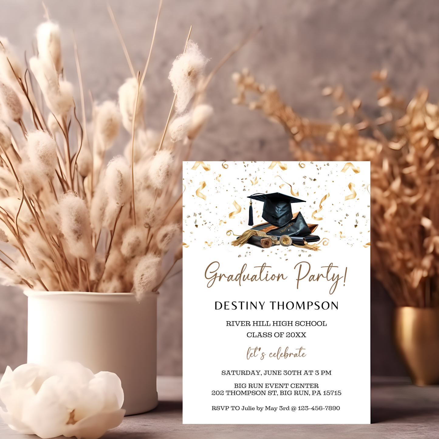 Graduation Invitation Template - High School/College