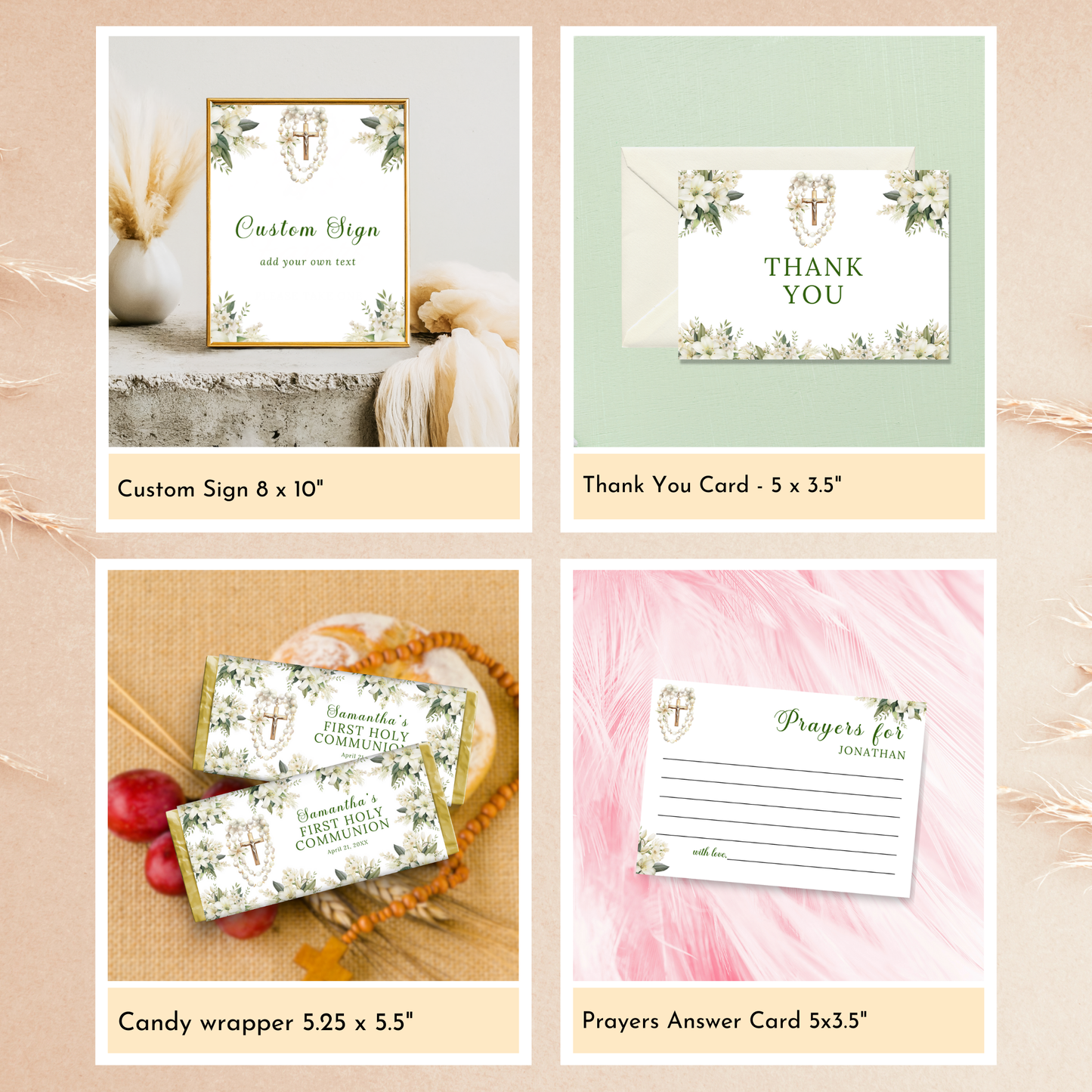 First Holy Communion Celebration Bundle - Green