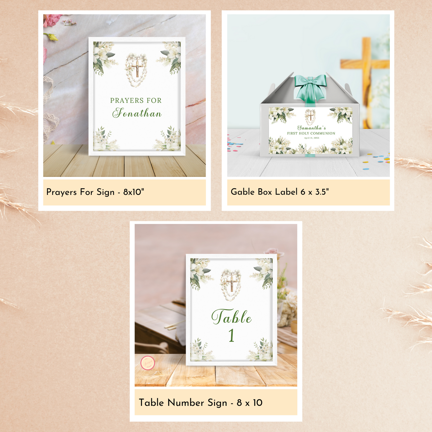 First Holy Communion Celebration Bundle - Green
