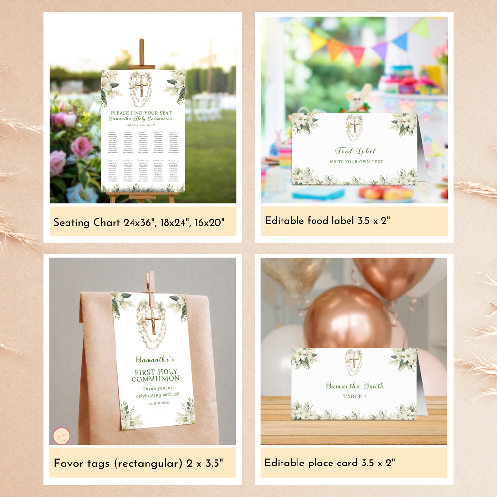 First Holy Communion Celebration Bundle - Green
